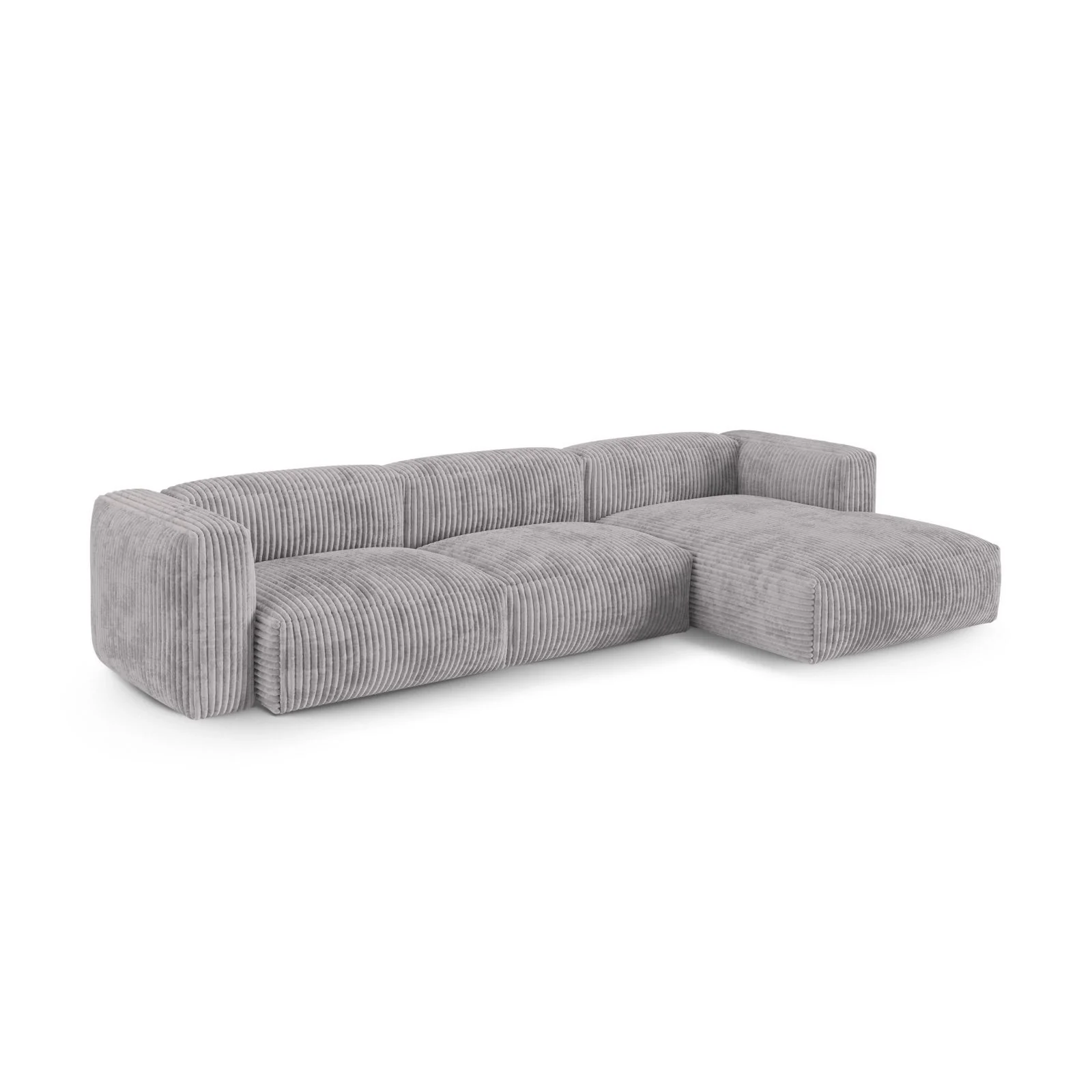 Martina modulares Ecksofa, Rechte Seite, Sitztiefe 90 cm, aus Samt, Cord, Boucle oder Strukturstoff, 330x176 cm - Image 99