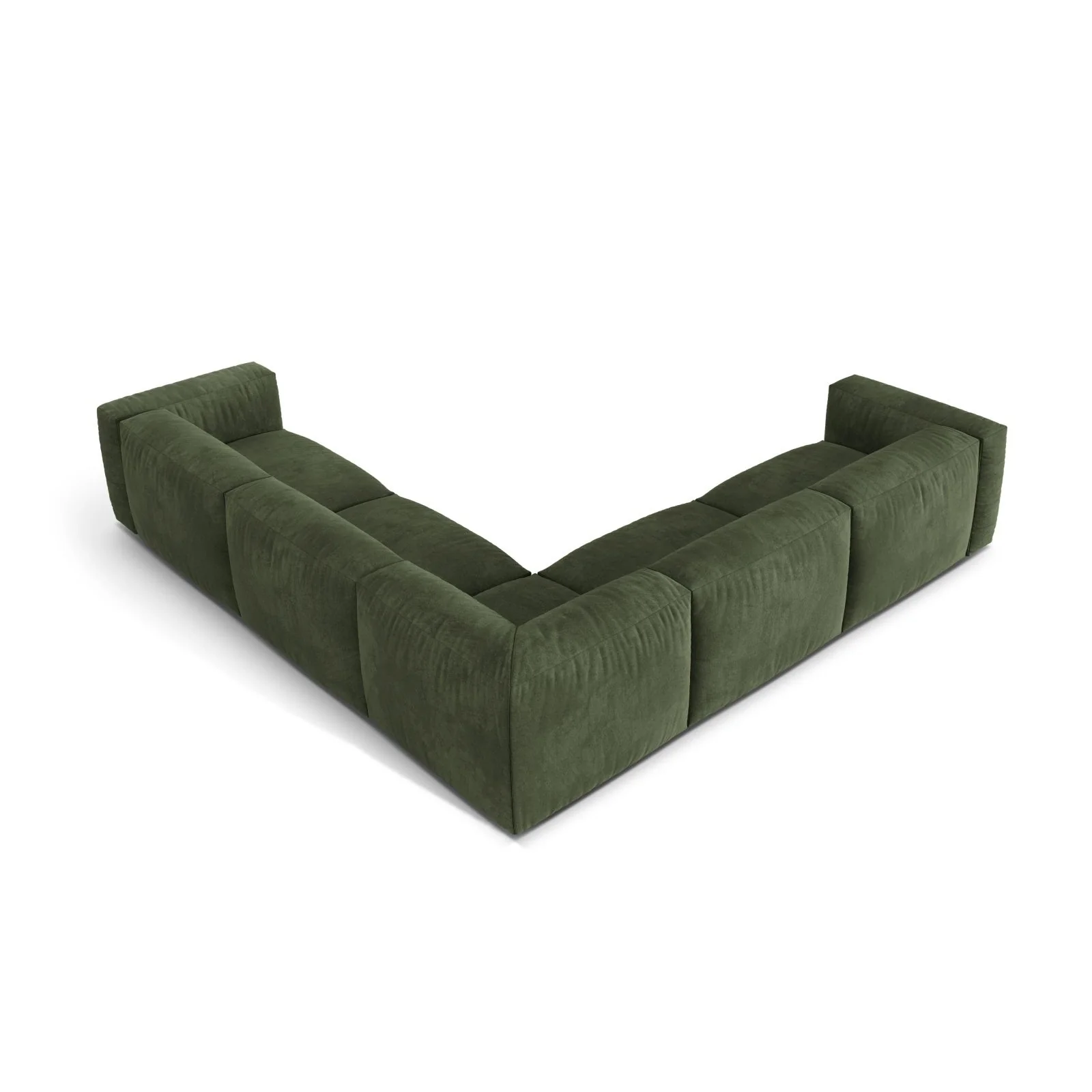 Martina modulares Ecksofa, Symmetrisch, Sitztiefe 76 cm, aus Samt, Cord, Boucle oder Strukturstoff, 316x316 cm - Image 11