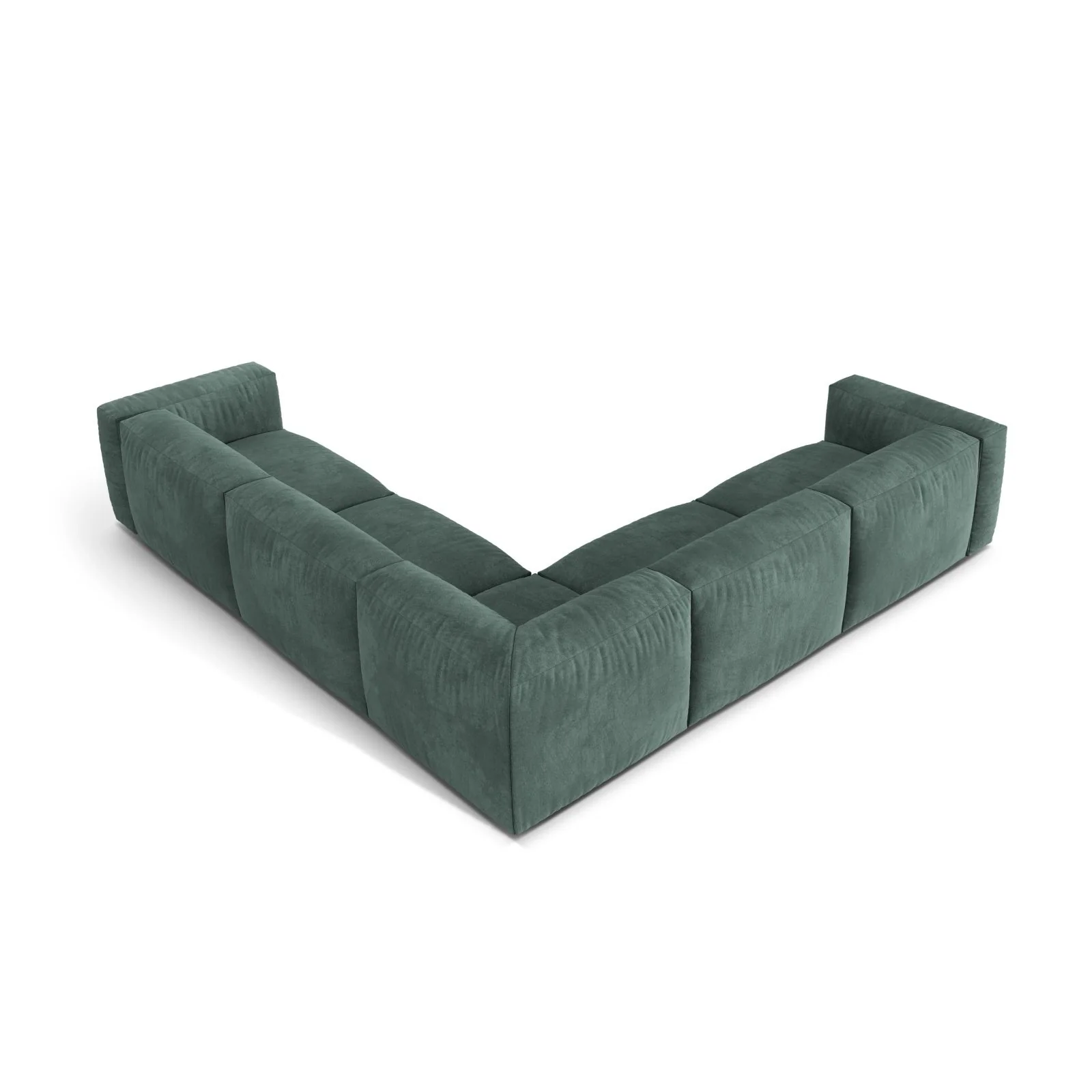 Martina modulares Ecksofa, Symmetrisch, Sitztiefe 76 cm, aus Samt, Cord, Boucle oder Strukturstoff, 316x316 cm - Image 15