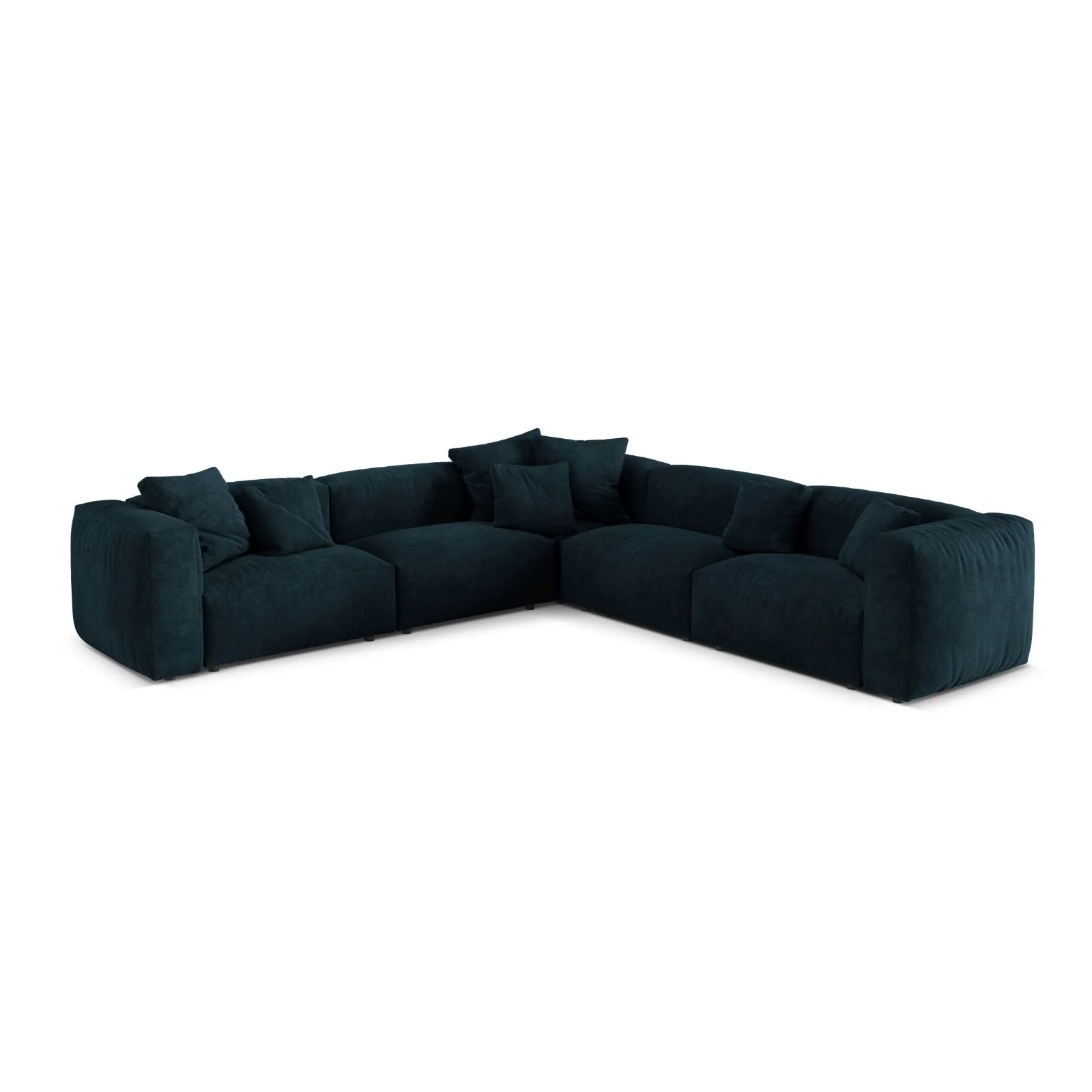 Martina modulares Ecksofa, Symmetrisch, Sitztiefe 76 cm, aus Samt, Cord, Boucle oder Strukturstoff, 316x316 cm - Image 17