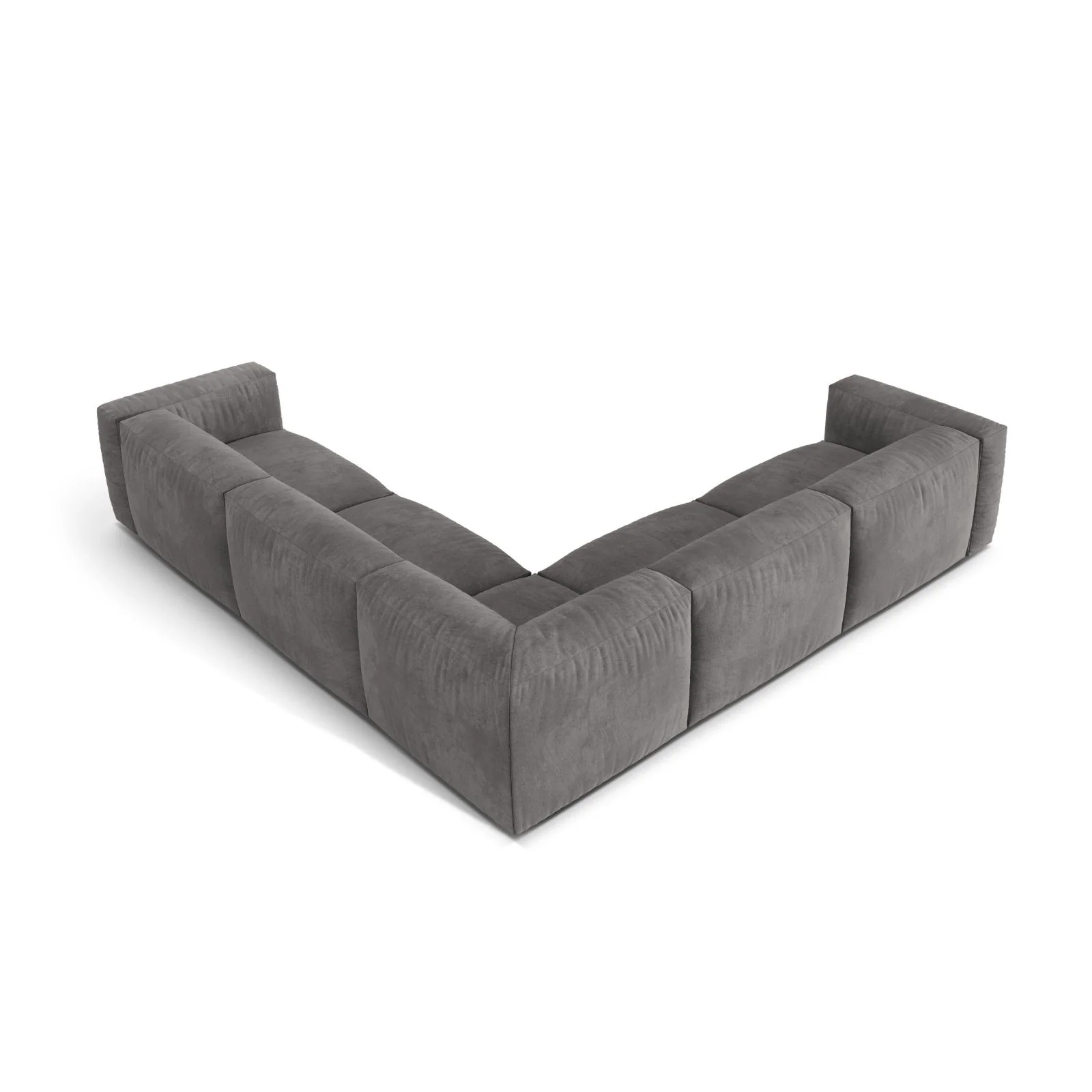 Martina modulares Ecksofa, Symmetrisch, Sitztiefe 76 cm, aus Samt, Cord, Boucle oder Strukturstoff, 316x316 cm - Image 23