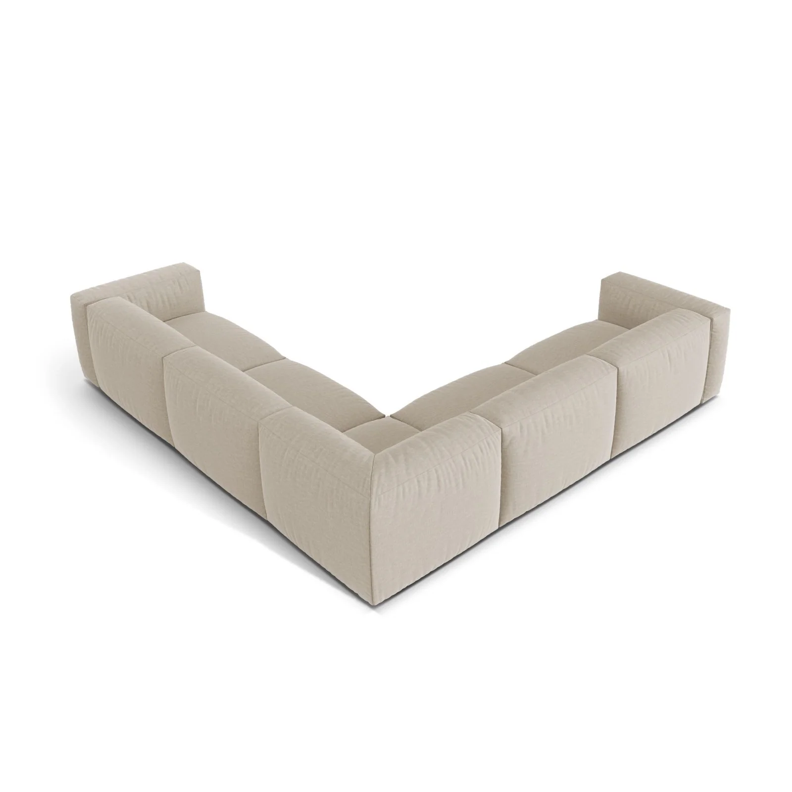 Martina modulares Ecksofa, Symmetrisch, Sitztiefe 76 cm, aus Samt, Cord, Boucle oder Strukturstoff, 316x316 cm - Image 27