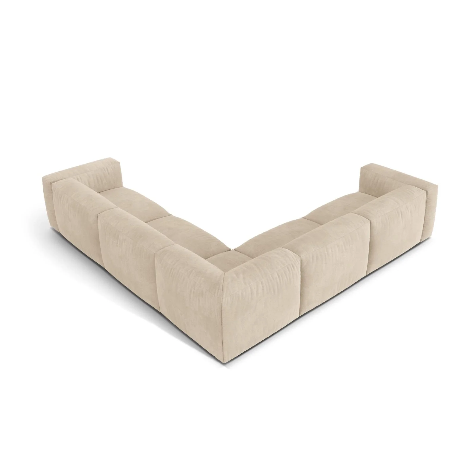 Martina modulares Ecksofa, Symmetrisch, Sitztiefe 76 cm, aus Samt, Cord, Boucle oder Strukturstoff, 316x316 cm - Image 3