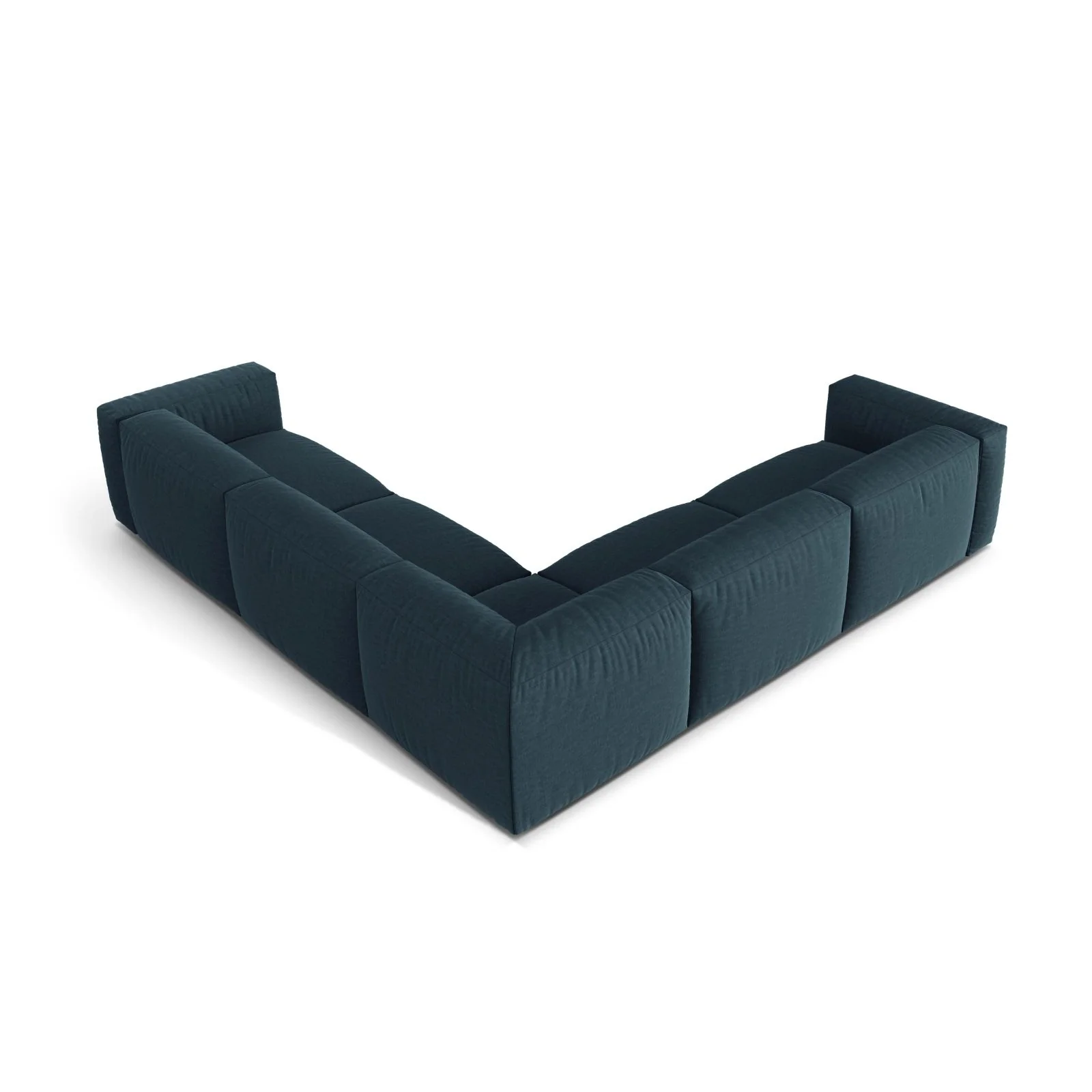 Martina modulares Ecksofa, Symmetrisch, Sitztiefe 76 cm, aus Samt, Cord, Boucle oder Strukturstoff, 316x316 cm - Image 35