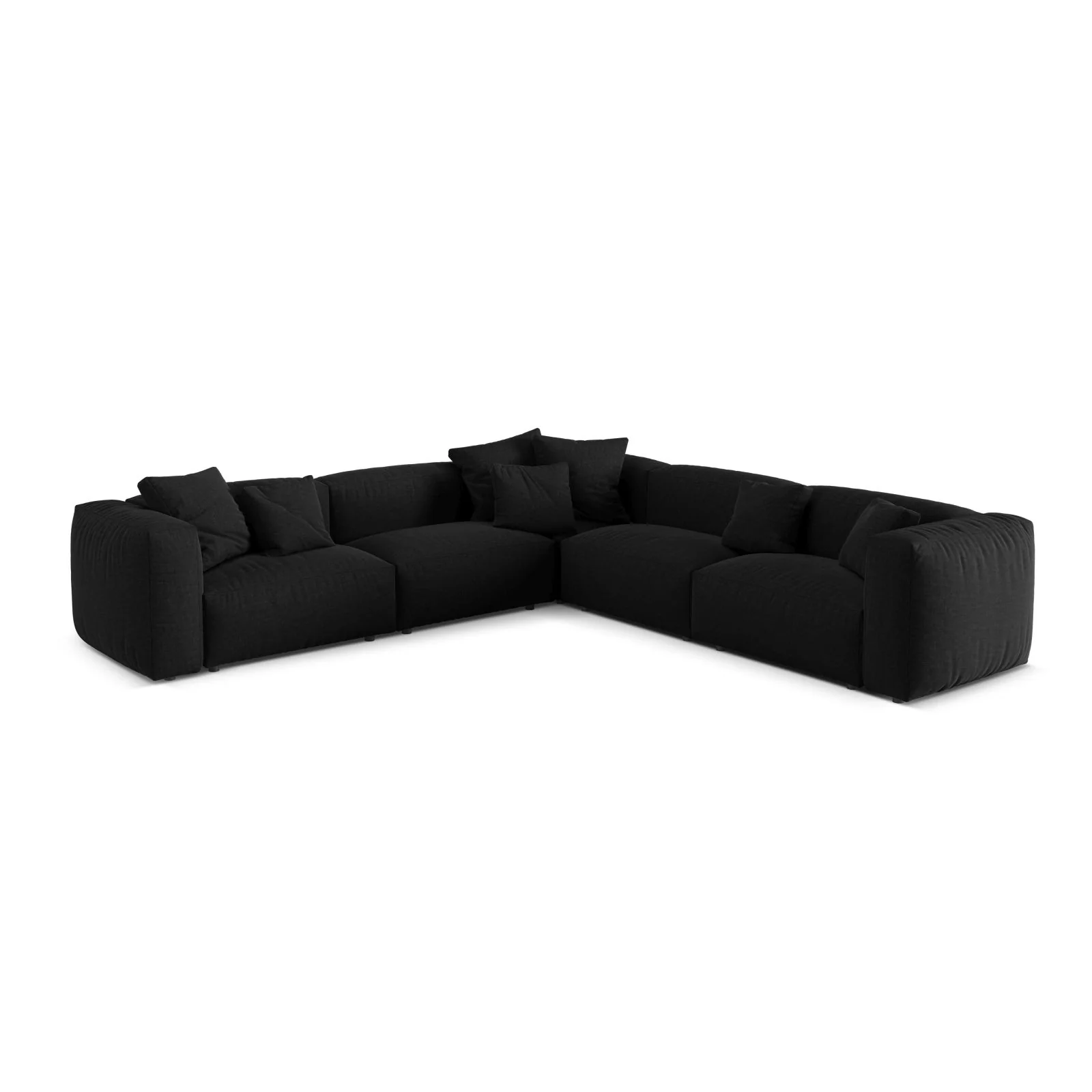 Martina modulares Ecksofa, Symmetrisch, Sitztiefe 76 cm, aus Samt, Cord, Boucle oder Strukturstoff, 316x316 cm - Image 37