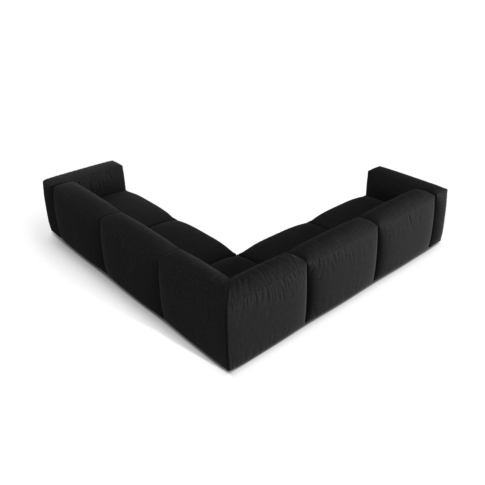 Martina modulares Ecksofa, Symmetrisch, Sitztiefe 76 cm, aus Samt, Cord, Boucle oder Strukturstoff, 316x316 cm - Image 39