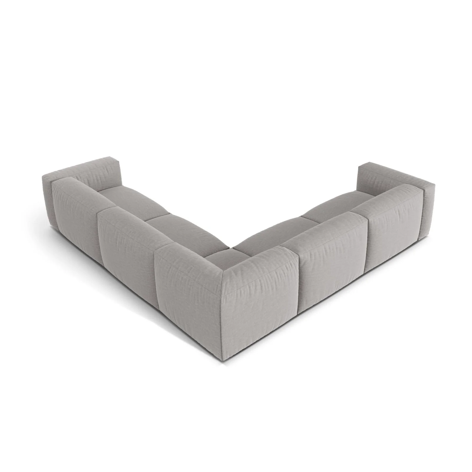 Martina modulares Ecksofa, Symmetrisch, Sitztiefe 76 cm, aus Samt, Cord, Boucle oder Strukturstoff, 316x316 cm - Image 43
