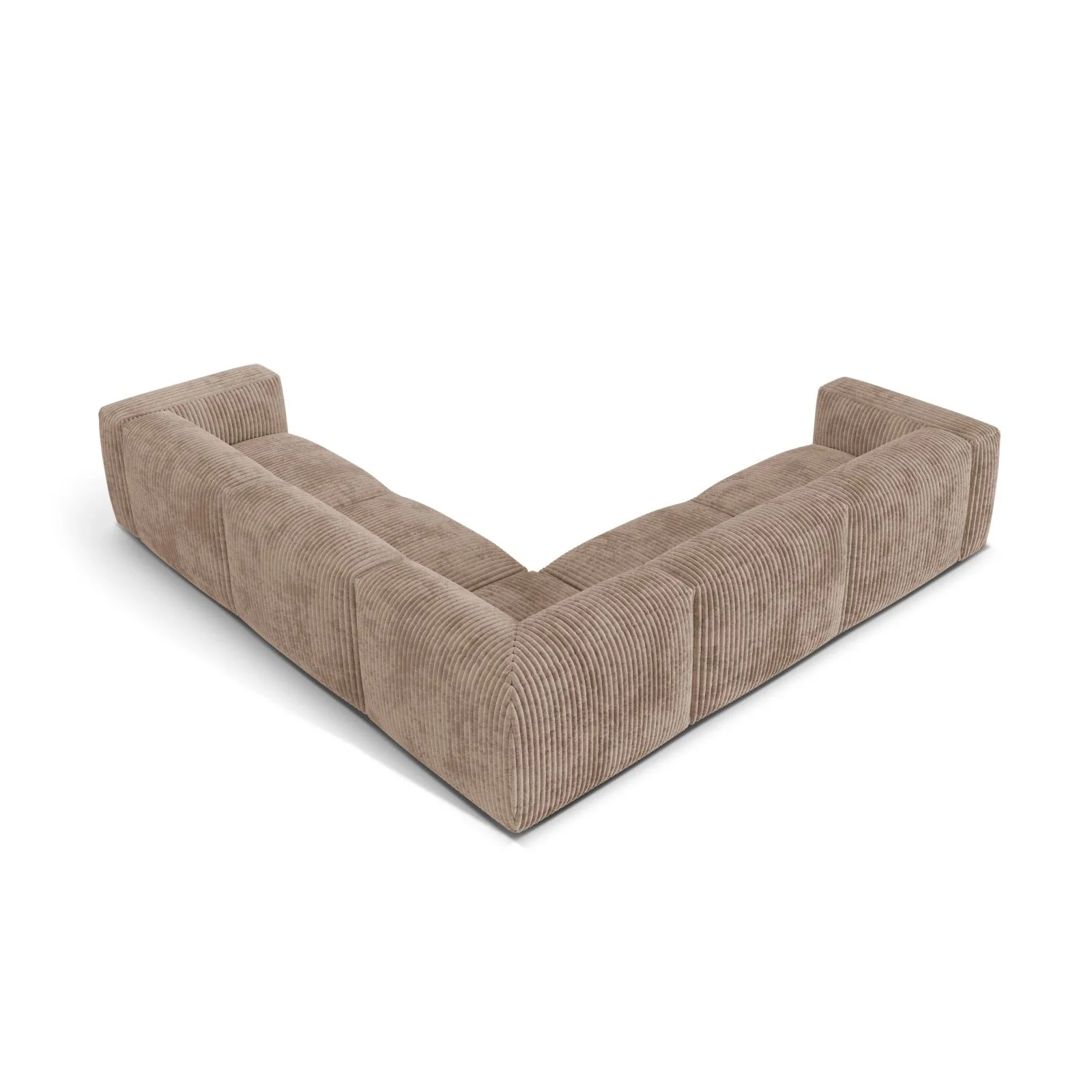 Martina modulares Ecksofa, Symmetrisch, Sitztiefe 76 cm, aus Samt, Cord, Boucle oder Strukturstoff, 316x316 cm - Image 59
