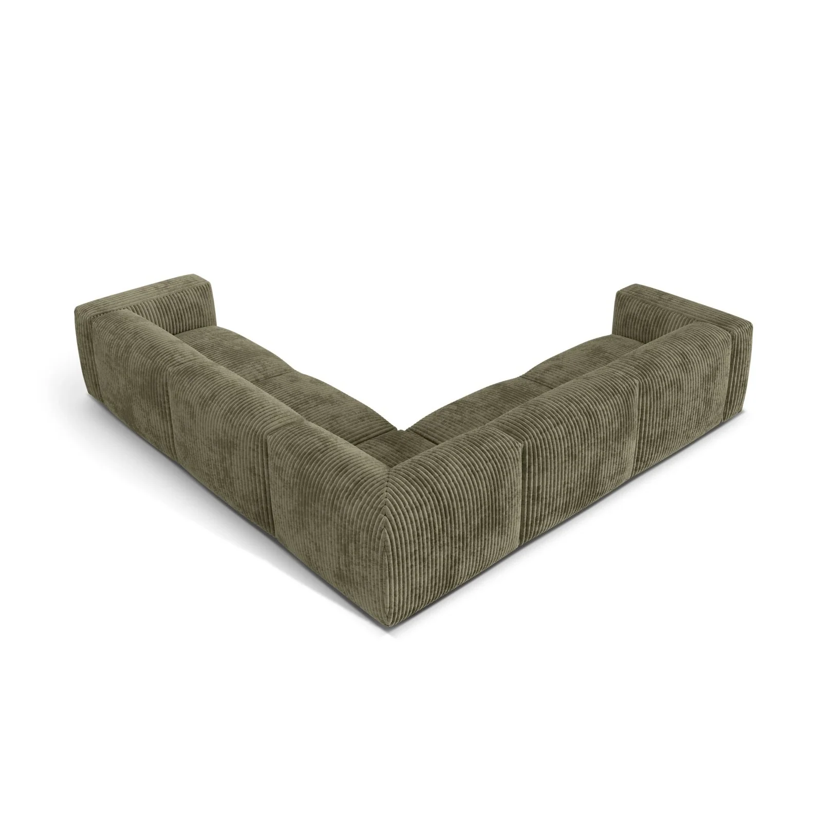 Martina modulares Ecksofa, Symmetrisch, Sitztiefe 76 cm, aus Samt, Cord, Boucle oder Strukturstoff, 316x316 cm - Image 63