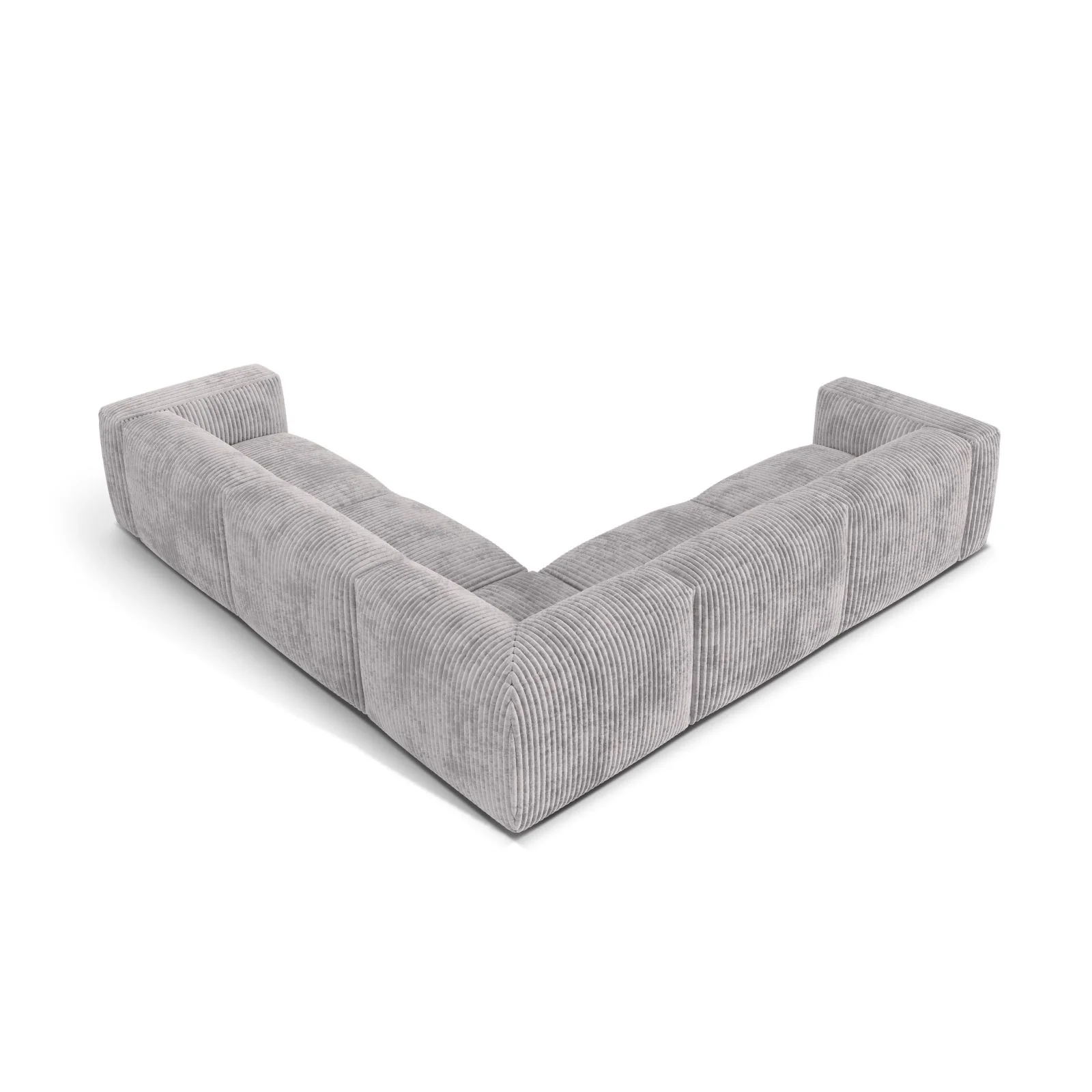 Martina modulares Ecksofa, Symmetrisch, Sitztiefe 76 cm, aus Samt, Cord, Boucle oder Strukturstoff, 316x316 cm - Image 67