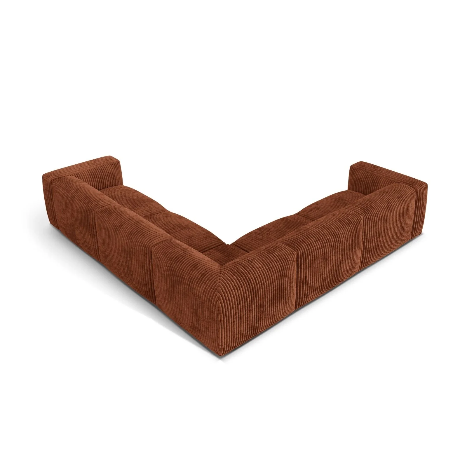 Martina modulares Ecksofa, Symmetrisch, Sitztiefe 76 cm, aus Samt, Cord, Boucle oder Strukturstoff, 316x316 cm - Image 71