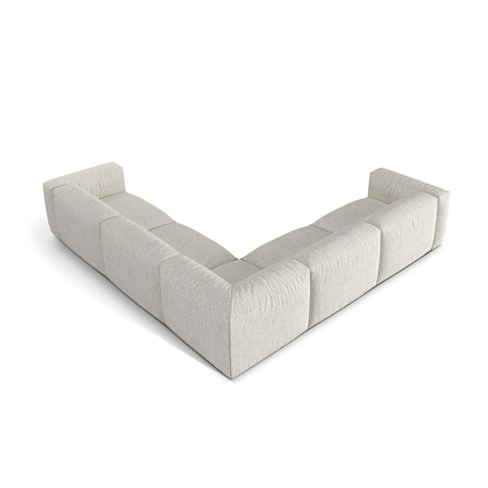 Martina modulares Ecksofa, Symmetrisch, Sitztiefe 76 cm, aus Samt, Cord, Boucle oder Strukturstoff, 316x316 cm - Image 75