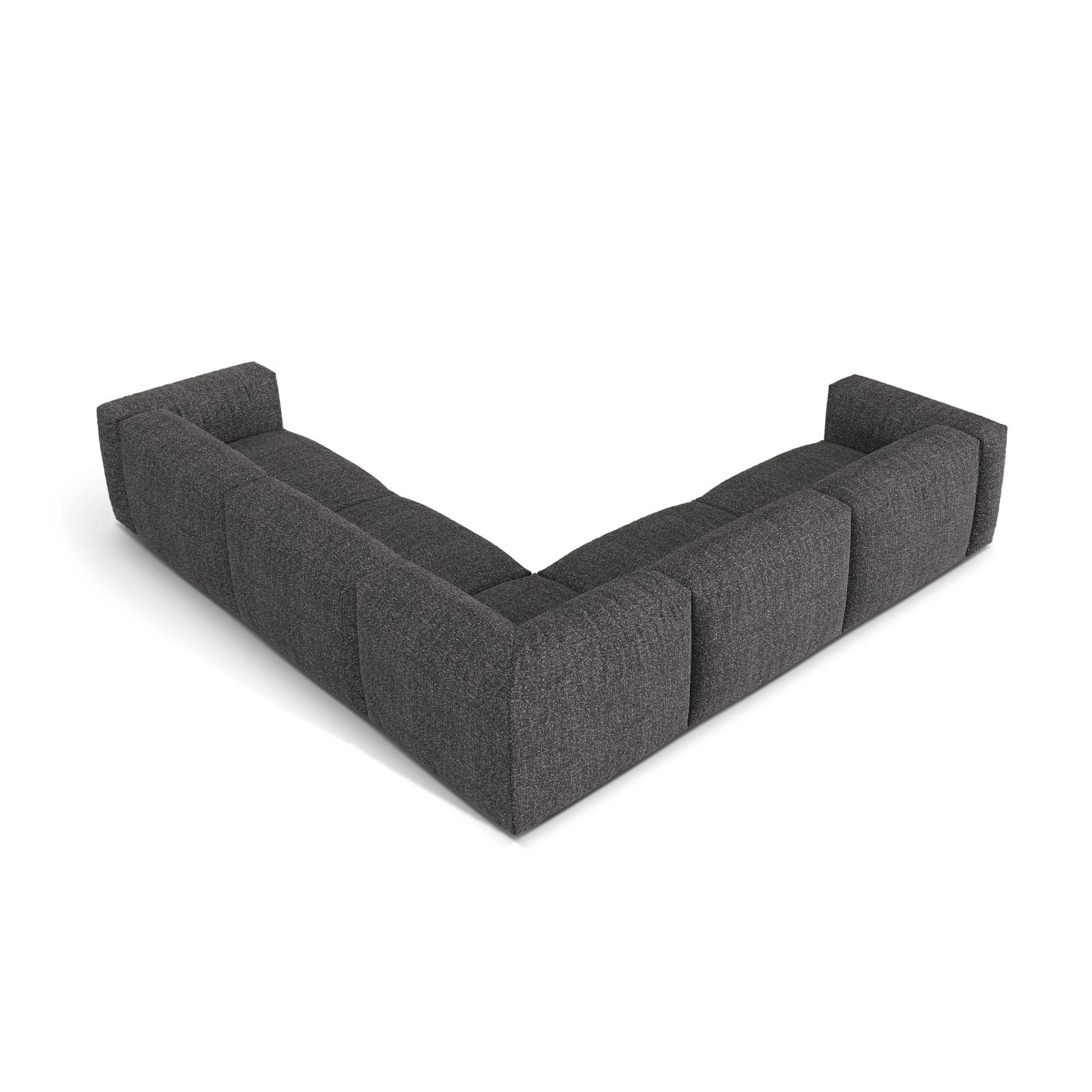 Martina modulares Ecksofa, Symmetrisch, Sitztiefe 76 cm, aus Samt, Cord, Boucle oder Strukturstoff, 316x316 cm - Image 83