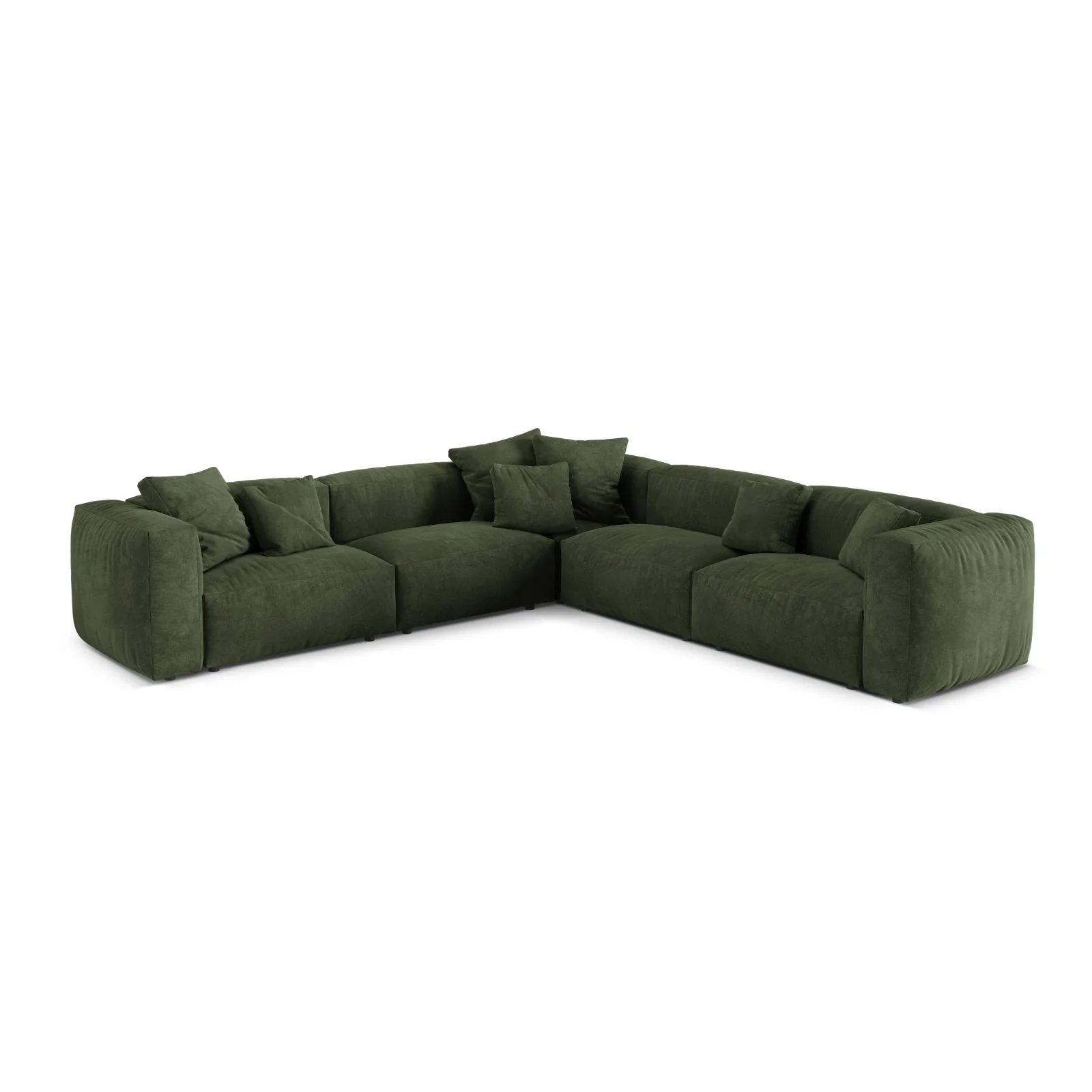 Martina modulares Ecksofa, Symmetrisch, Sitztiefe 76 cm, aus Samt, Cord, Boucle oder Strukturstoff, 316x316 cm - Image 9