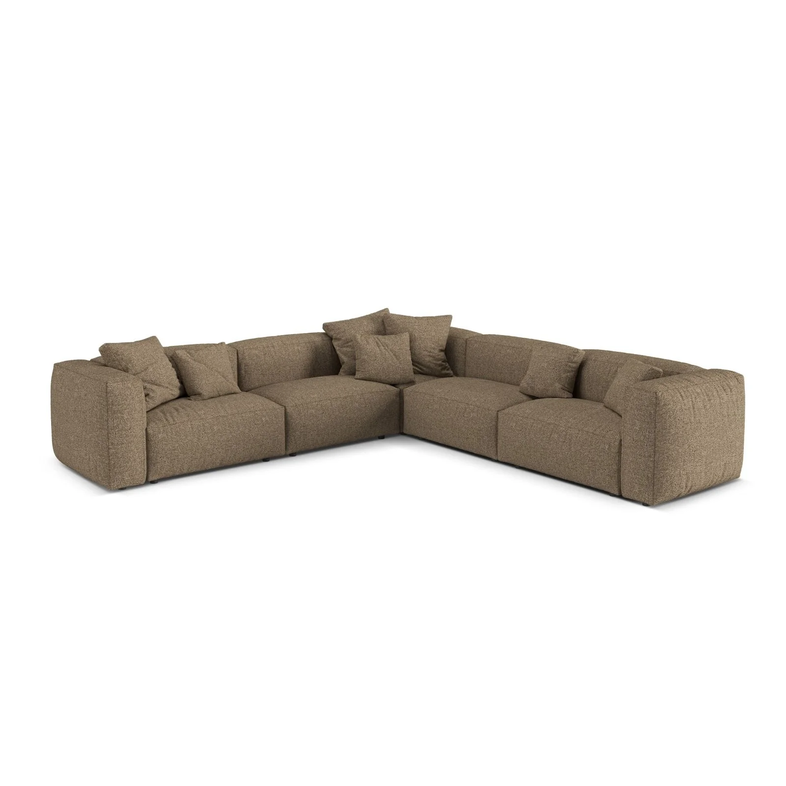 Martina modulares Ecksofa, Symmetrisch, Sitztiefe 76 cm, aus Samt, Cord, Boucle oder Strukturstoff, 316x316 cm - Image 97