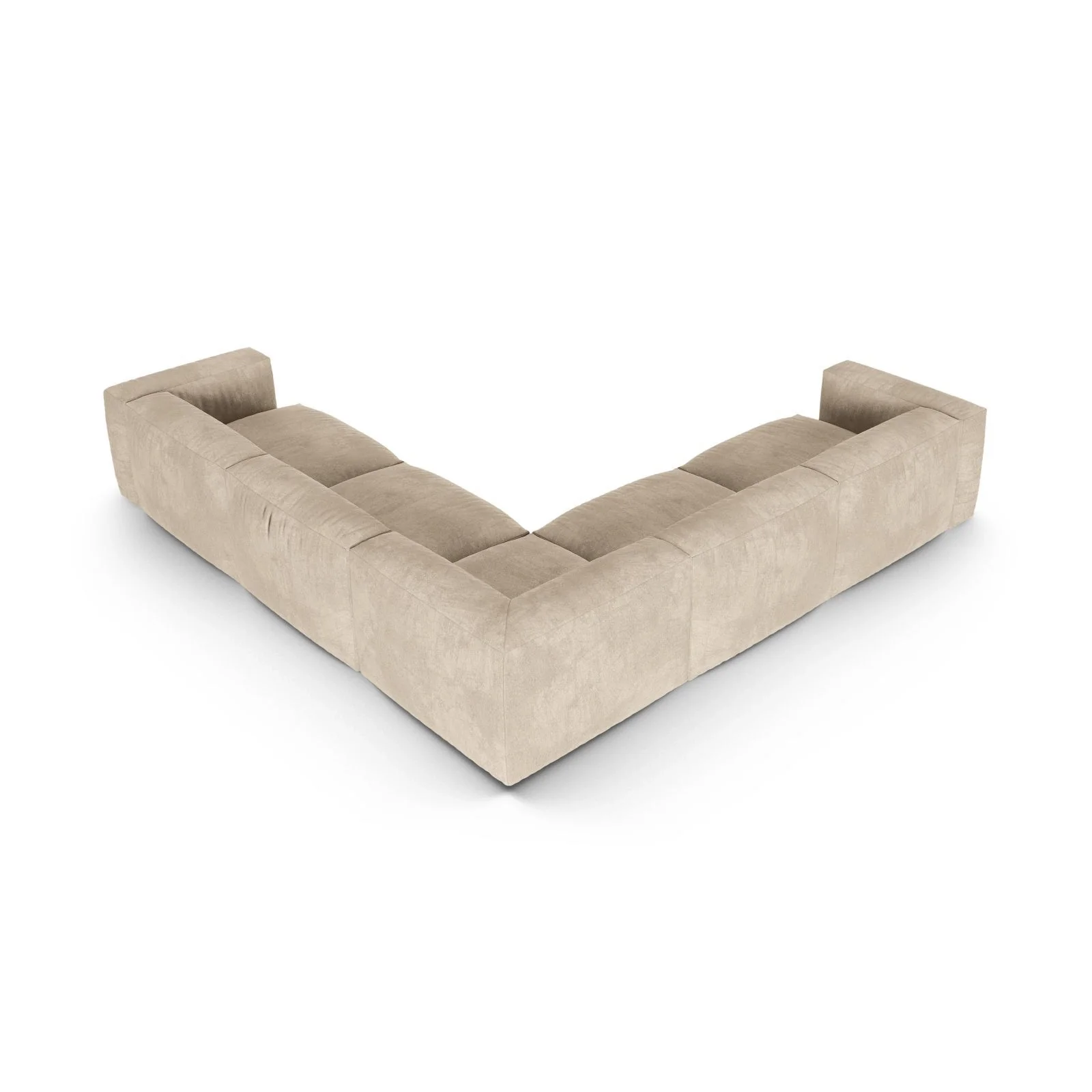 Martina modulares Ecksofa, Symmetrisch, Sitztiefe 90 cm, aus Samt, Cord, Boucle oder Strukturstoff, 330x330 cm - Image 3