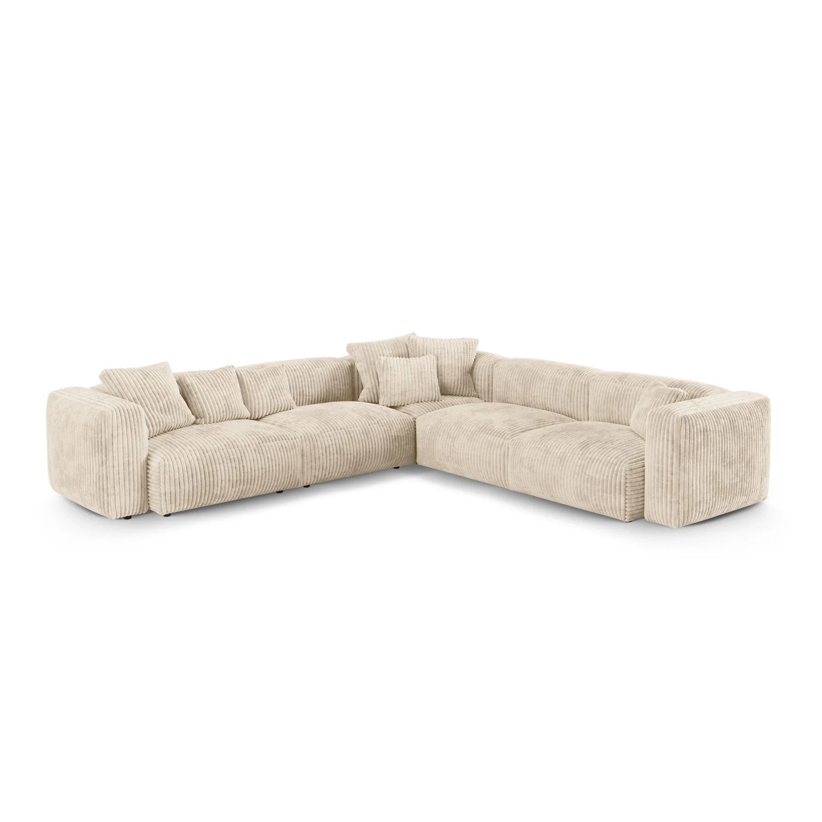 Martina modulares Ecksofa, Symmetrisch, Sitztiefe 90 cm, aus Samt, Cord, Boucle oder Strukturstoff, 330x330 cm - Image 53