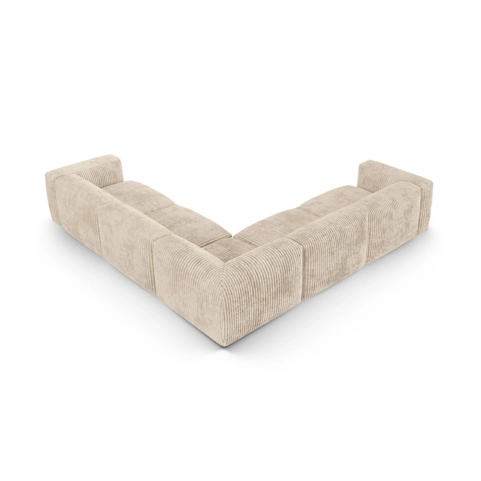 Martina modulares Ecksofa, Symmetrisch, Sitztiefe 90 cm, aus Samt, Cord, Boucle oder Strukturstoff, 330x330 cm - Image 55