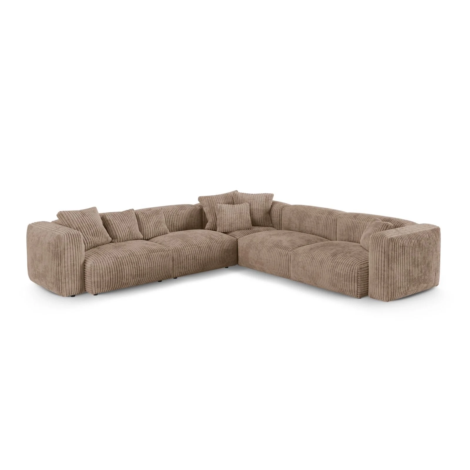 Martina modulares Ecksofa, Symmetrisch, Sitztiefe 90 cm, aus Samt, Cord, Boucle oder Strukturstoff, 330x330 cm - Image 57