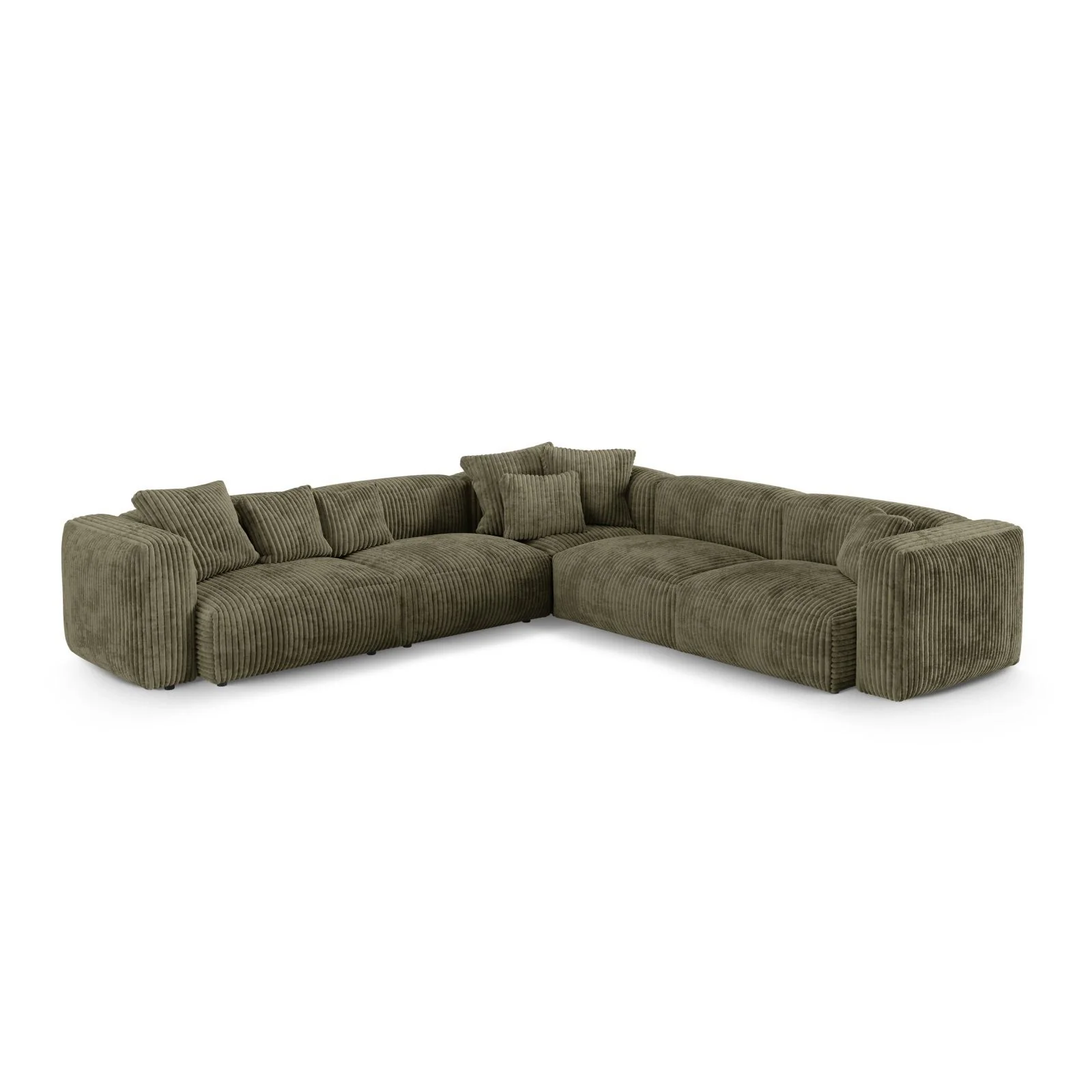 Martina modulares Ecksofa, Symmetrisch, Sitztiefe 90 cm, aus Samt, Cord, Boucle oder Strukturstoff, 330x330 cm - Image 61