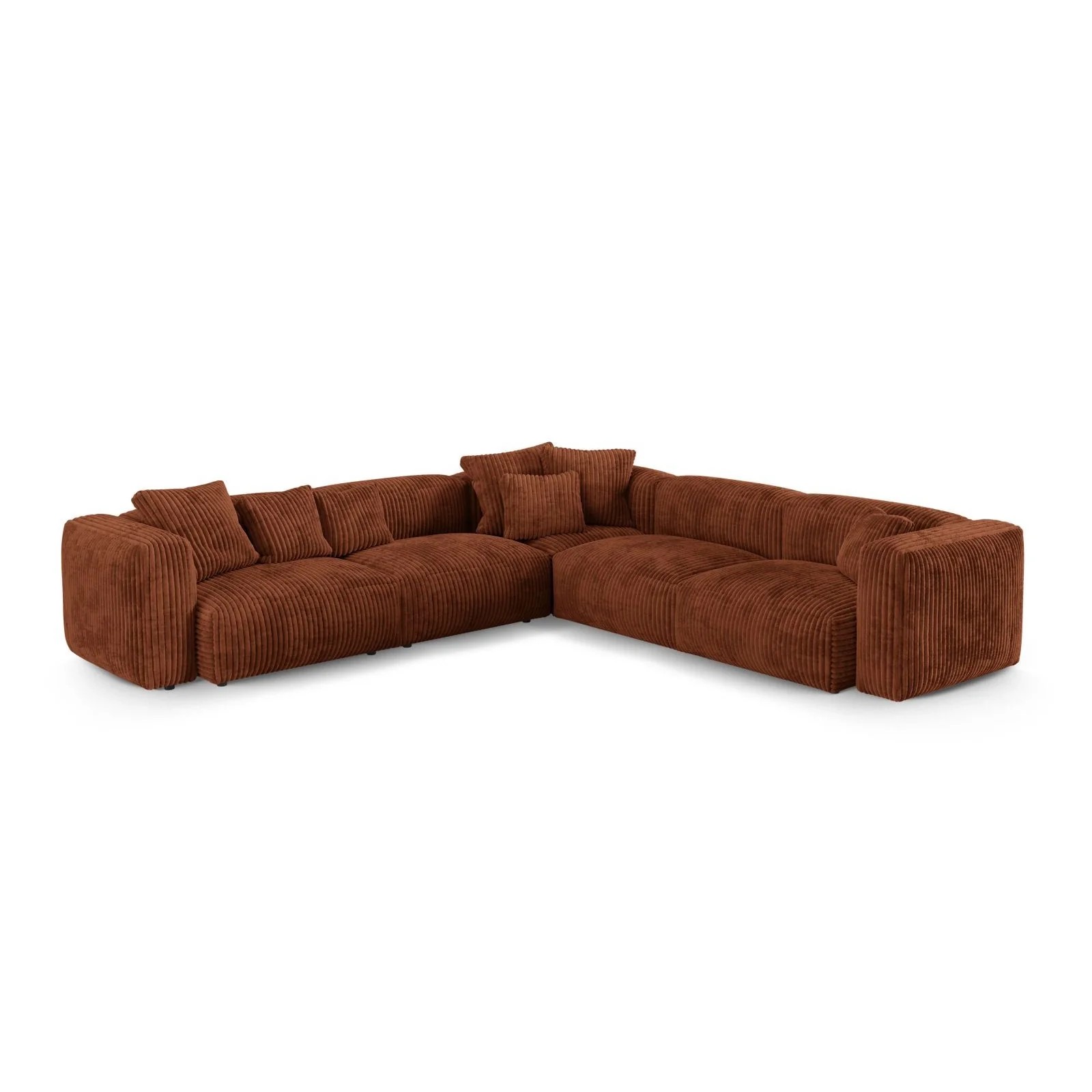 Martina modulares Ecksofa, Symmetrisch, Sitztiefe 90 cm, aus Samt, Cord, Boucle oder Strukturstoff, 330x330 cm - Image 69