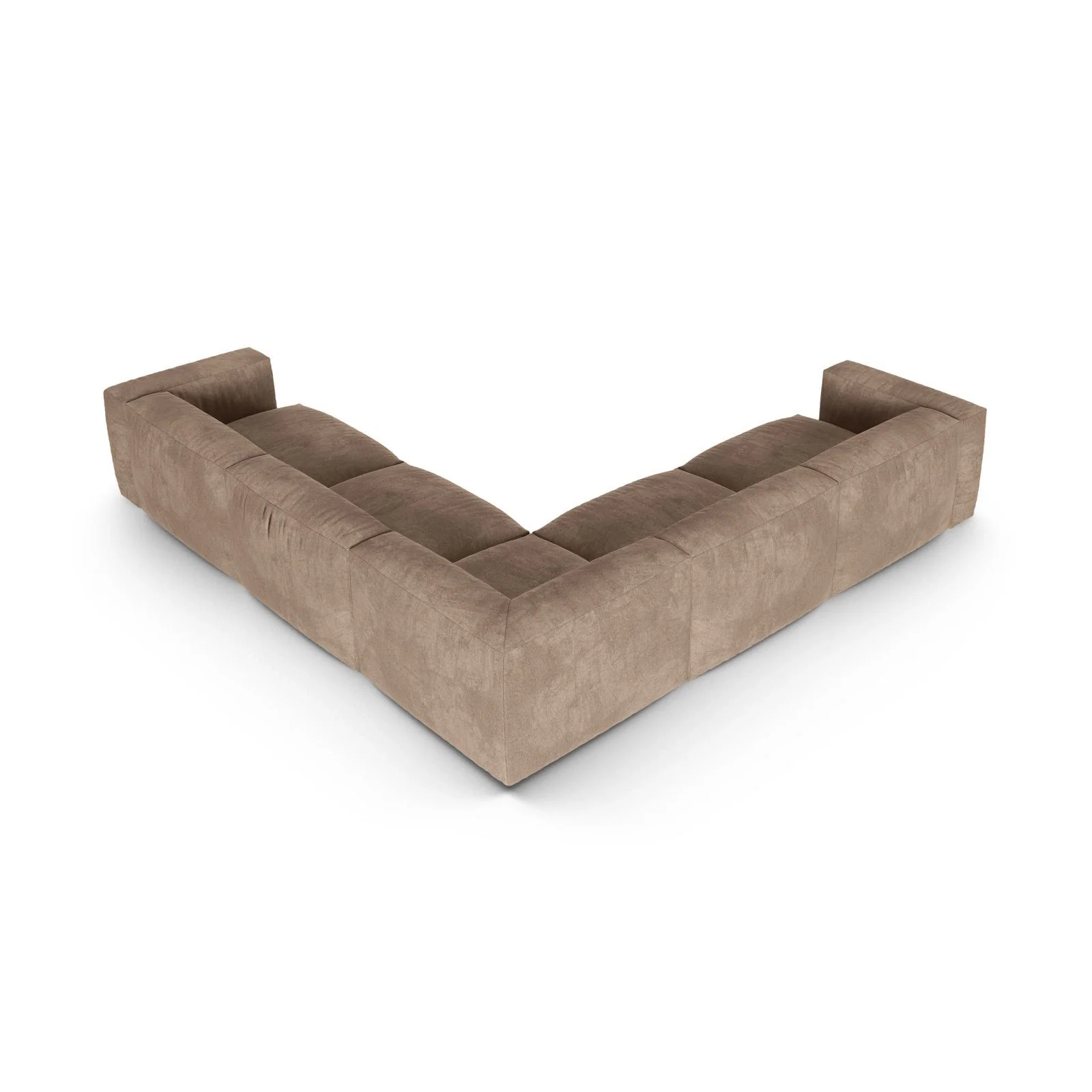 Martina modulares Ecksofa, Symmetrisch, Sitztiefe 90 cm, aus Samt, Cord, Boucle oder Strukturstoff, 330x330 cm - Image 7