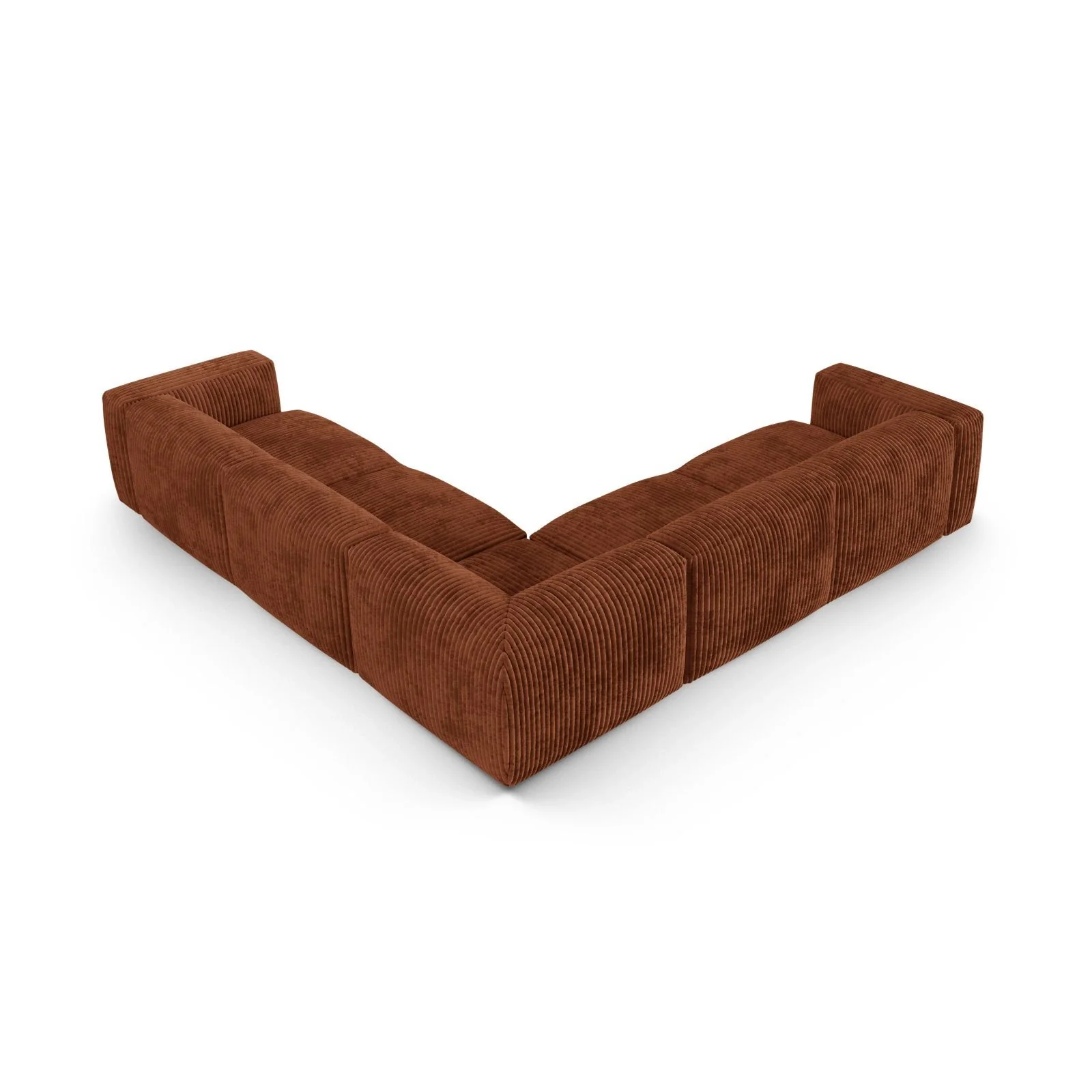 Martina modulares Ecksofa, Symmetrisch, Sitztiefe 90 cm, aus Samt, Cord, Boucle oder Strukturstoff, 330x330 cm - Image 71