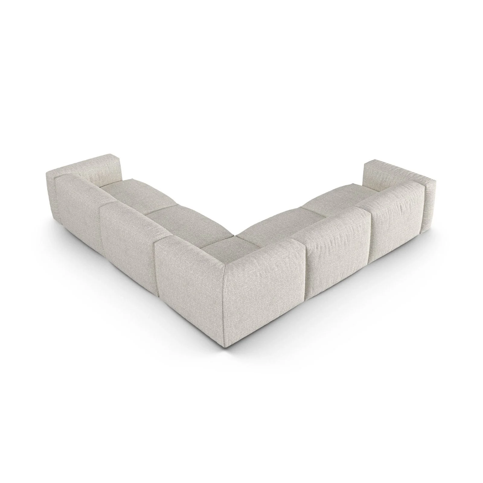 Martina modulares Ecksofa, Symmetrisch, Sitztiefe 90 cm, aus Samt, Cord, Boucle oder Strukturstoff, 330x330 cm - Image 75