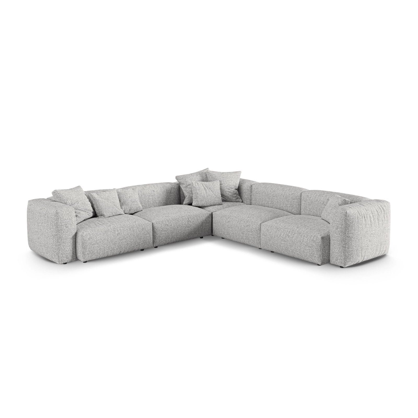 Martina modulares Ecksofa, Symmetrisch, Sitztiefe 90 cm, aus Samt, Cord, Boucle oder Strukturstoff, 330x330 cm - Image 77