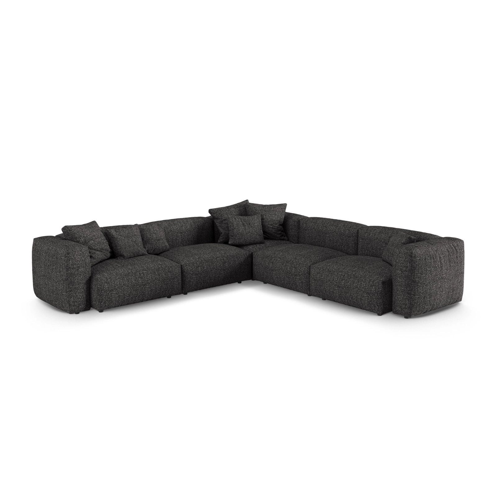 Martina modulares Ecksofa, Symmetrisch, Sitztiefe 90 cm, aus Samt, Cord, Boucle oder Strukturstoff, 330x330 cm - Image 81