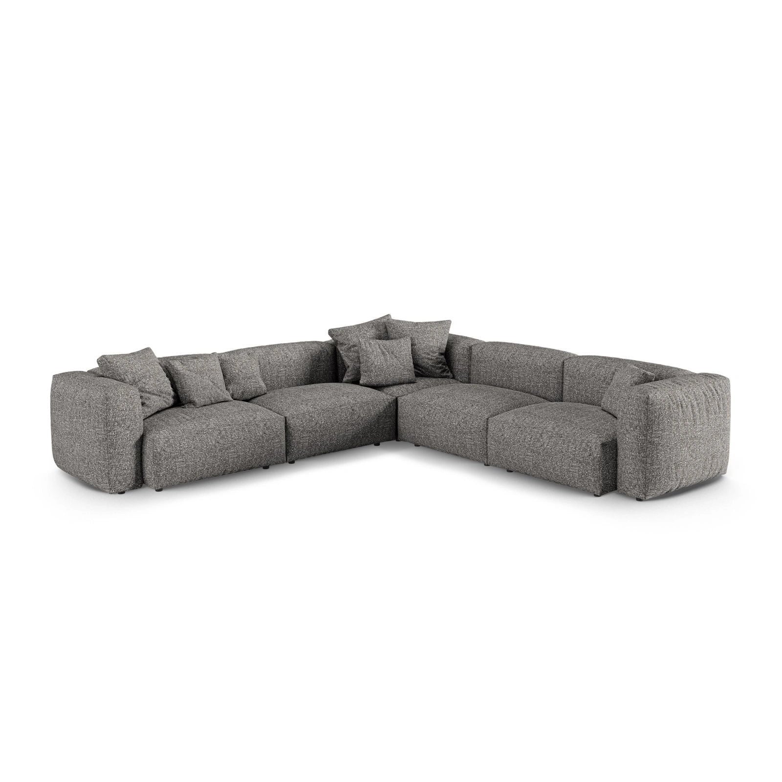Martina modulares Ecksofa, Symmetrisch, Sitztiefe 90 cm, aus Samt, Cord, Boucle oder Strukturstoff, 330x330 cm - Image 85