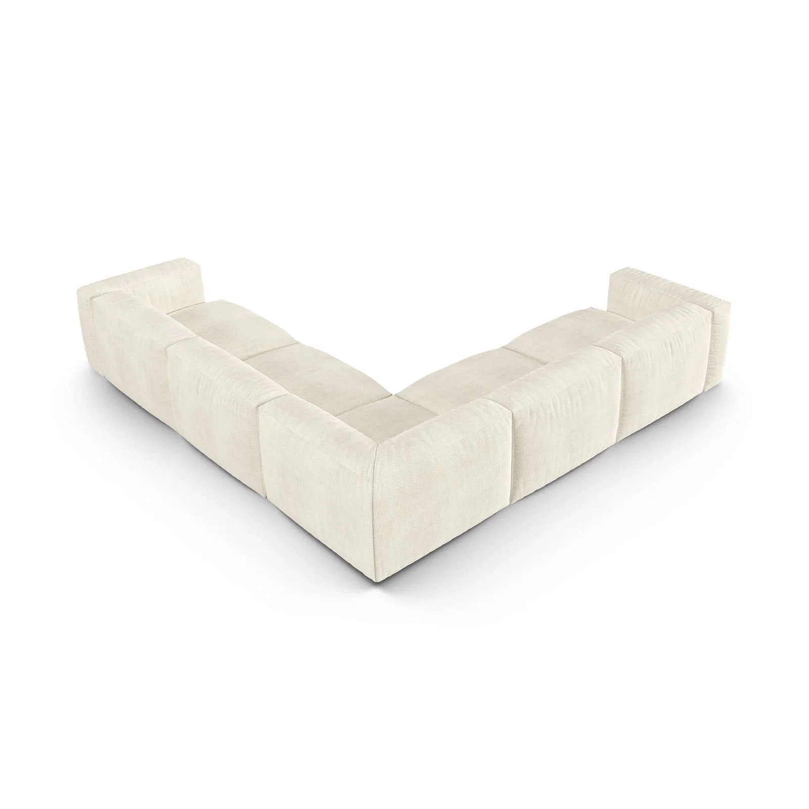 Martina modulares Ecksofa, Symmetrisch, Sitztiefe 90 cm, aus Samt, Cord, Boucle oder Strukturstoff, 330x330 cm - Image 95