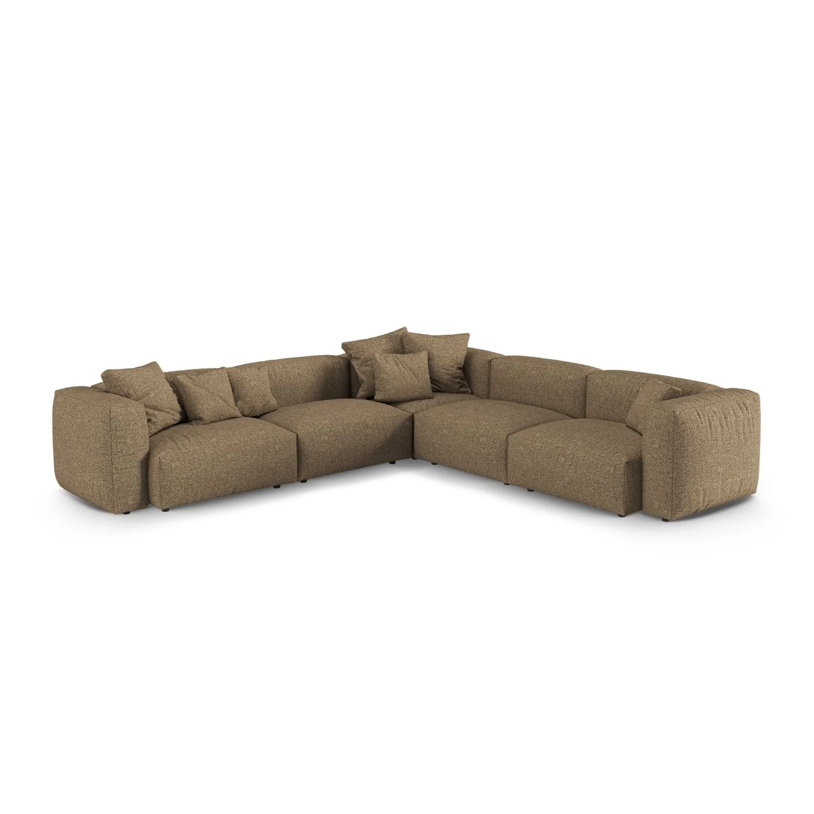 Martina modulares Ecksofa, Symmetrisch, Sitztiefe 90 cm, aus Samt, Cord, Boucle oder Strukturstoff, 330x330 cm - Image 97
