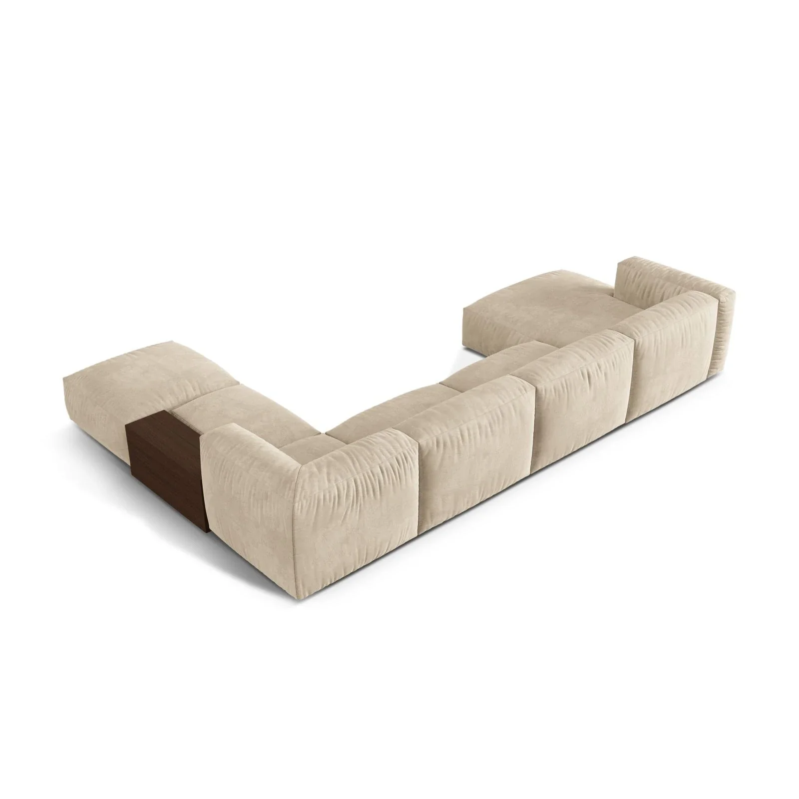 Martina modulares Panorama-Sofa, Rechts, mit Bezug aus Samt, Cord oder Strukturstoff, 406x280 cm - Image 3