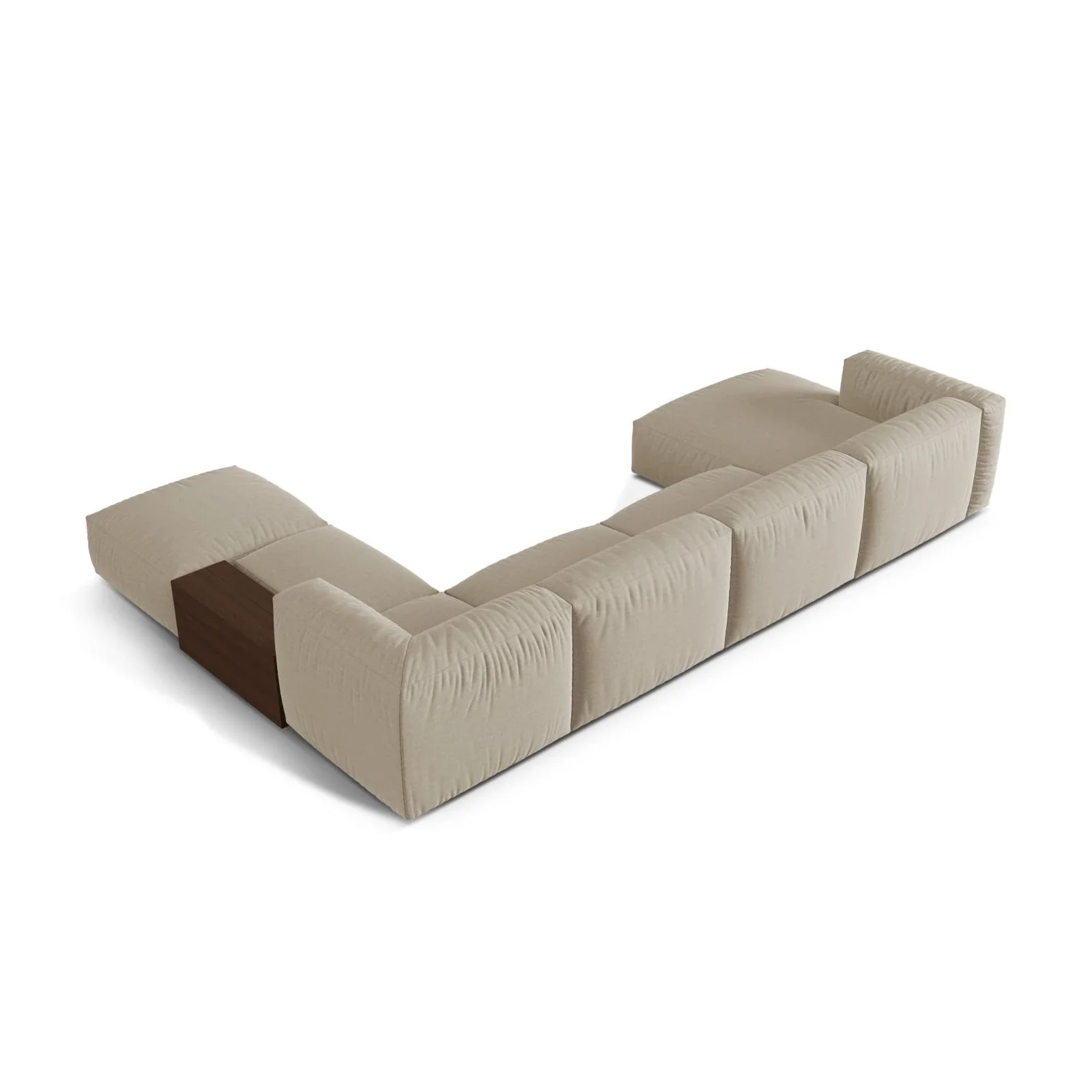 Martina modulares Panorama-Sofa, Rechts, mit Bezug aus Samt, Cord oder Strukturstoff, 406x280 cm - Image 33