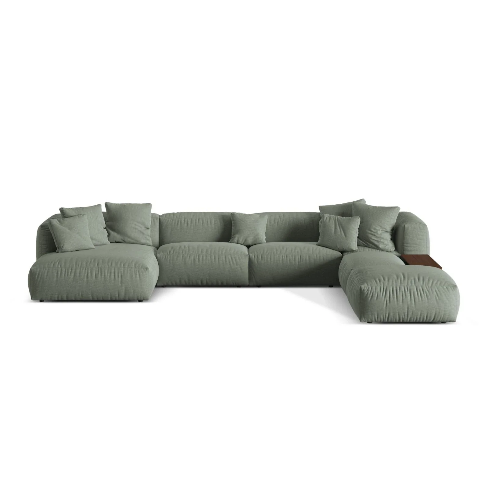Martina modulares Panorama-Sofa, Rechts, mit Bezug aus Samt, Cord oder Strukturstoff, 406x280 cm - Image 36