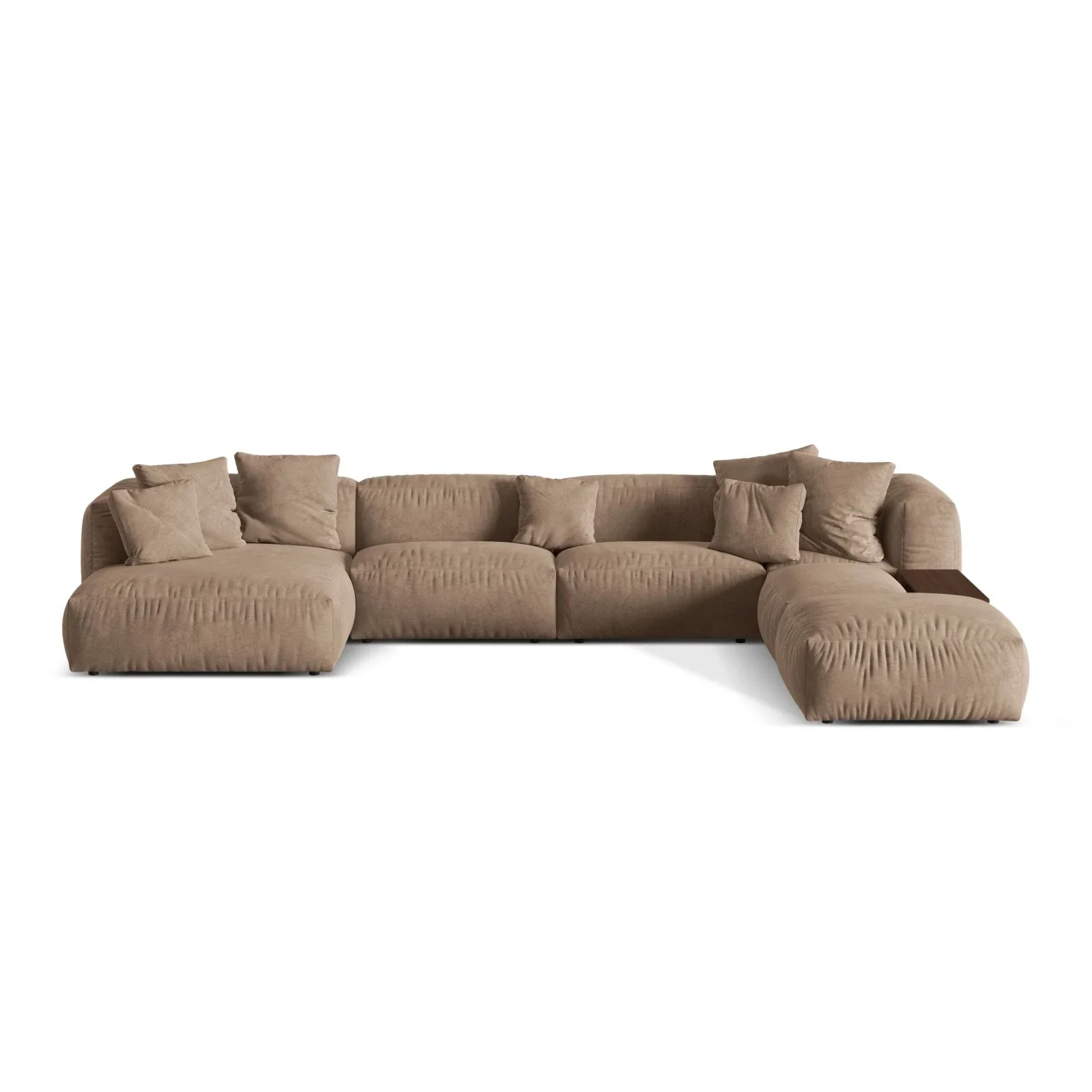 Martina modulares Panorama-Sofa, Rechts, mit Bezug aus Samt, Cord oder Strukturstoff, 406x280 cm - Image 6