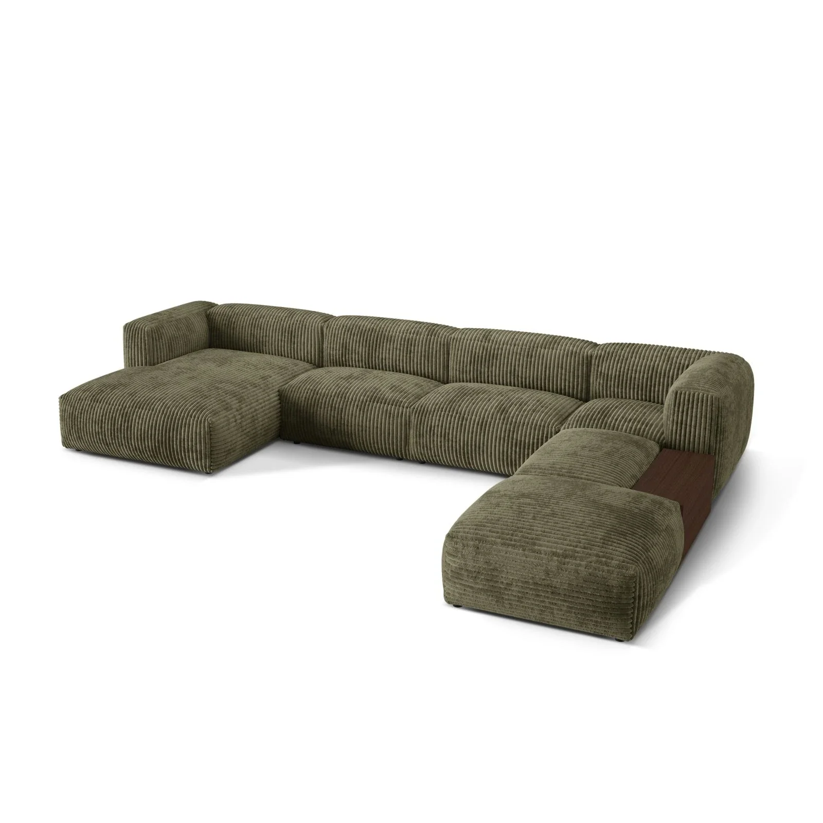 Martina modulares Panorama-Sofa, Rechts, mit Bezug aus Samt, Cord oder Strukturstoff, 406x280 cm - Image 77
