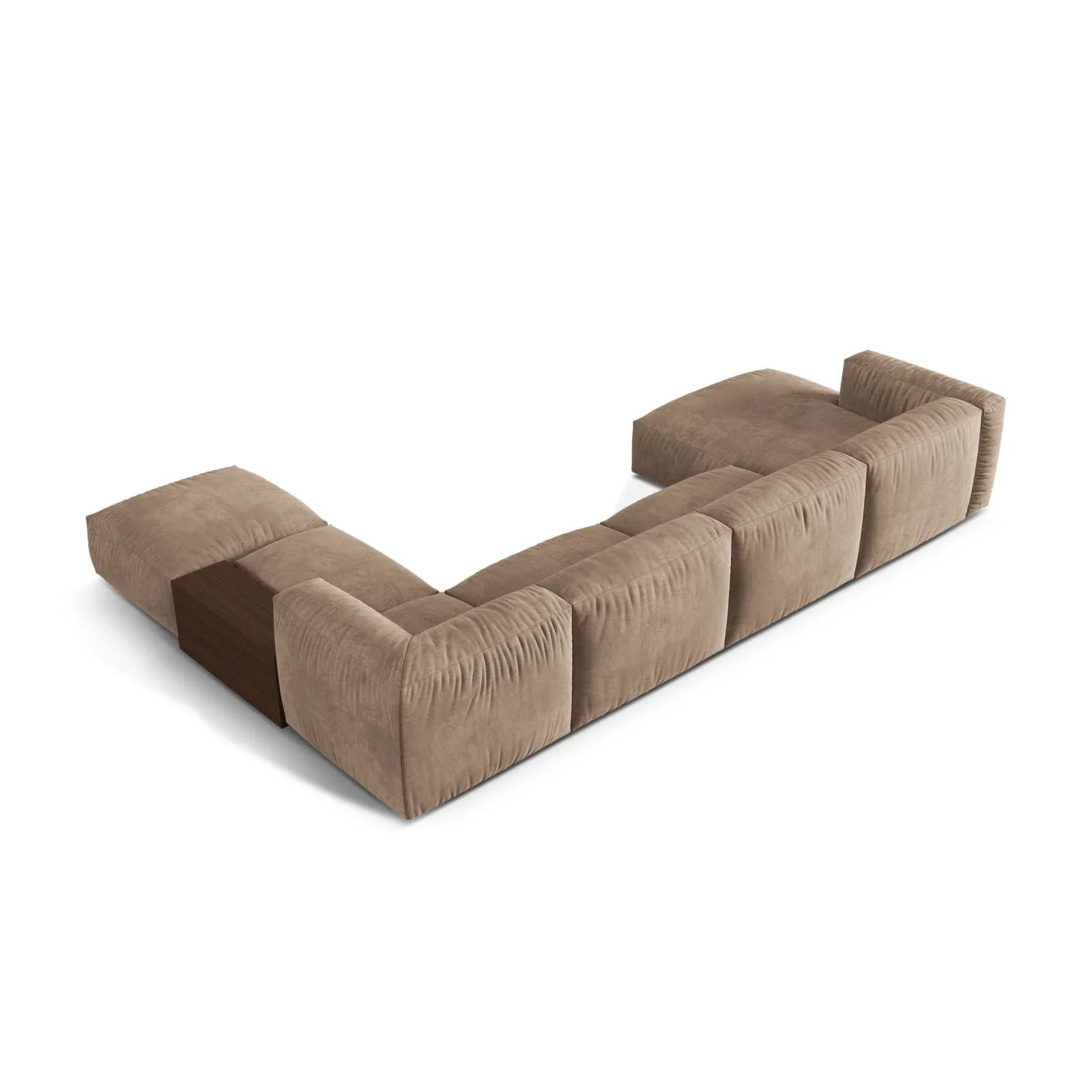 Martina modulares Panorama-Sofa, Rechts, mit Bezug aus Samt, Cord oder Strukturstoff, 406x280 cm - Image 8