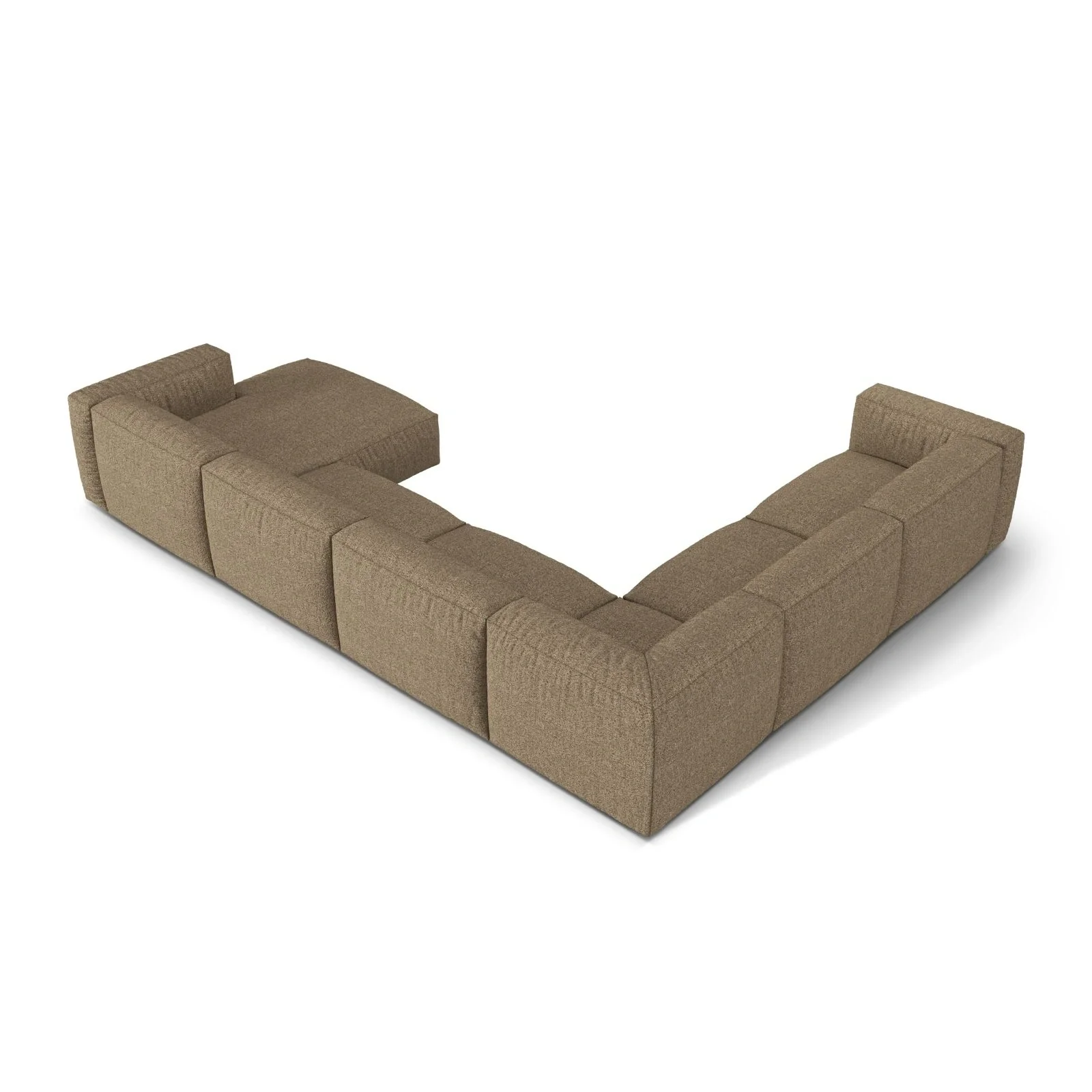 Martina modulares Panoramasofa, Linke Seite, Sitztiefe 76 cm, aus Samt, Cord, Boucle oder Strukturstoff, 406x316 cm - Image 124