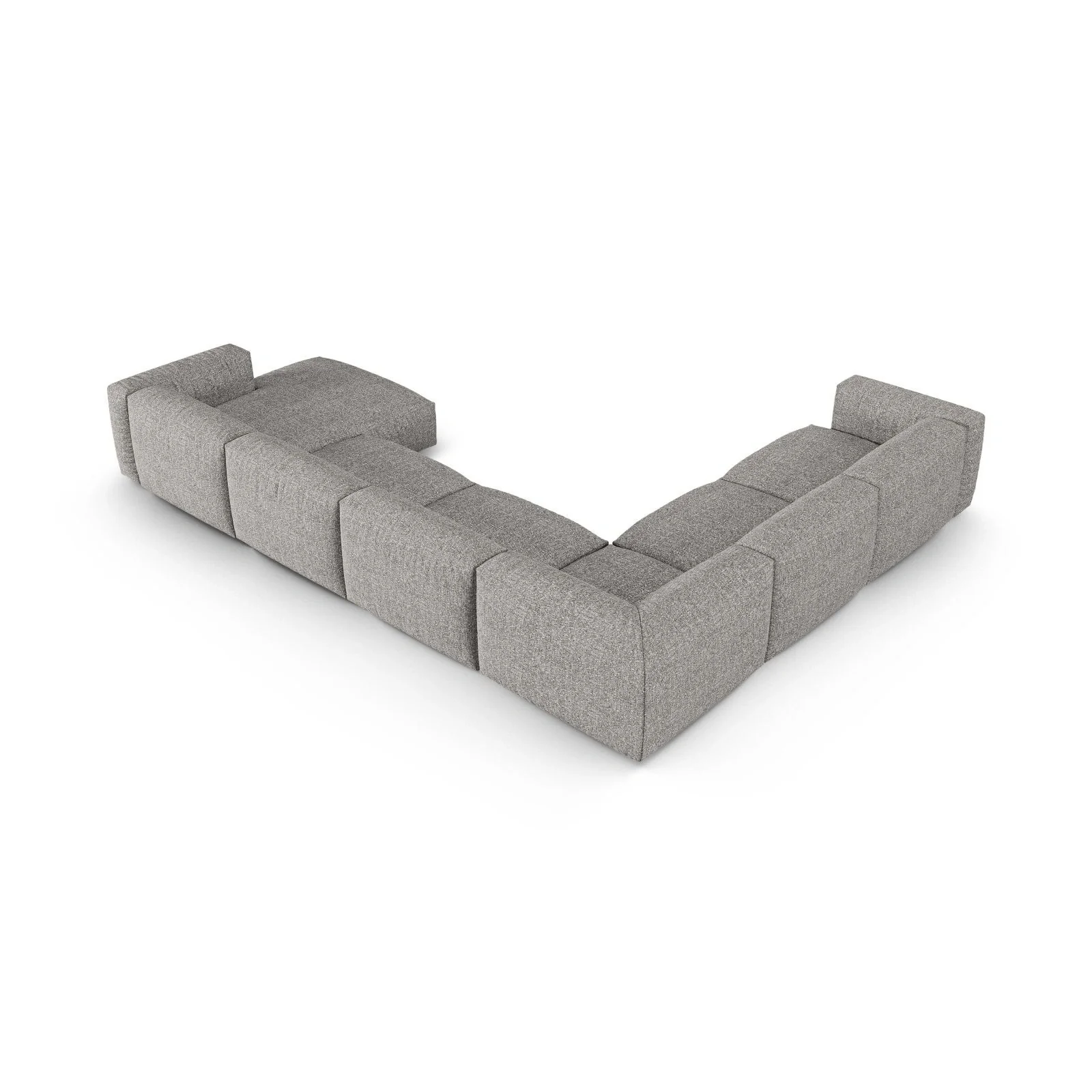 Martina Modulares Panoramasofa, Linke Seite, Sitztiefe 90 cm, aus Samt, Cord, Boucle oder Strukturstoff, 420x330 cm - Image 131