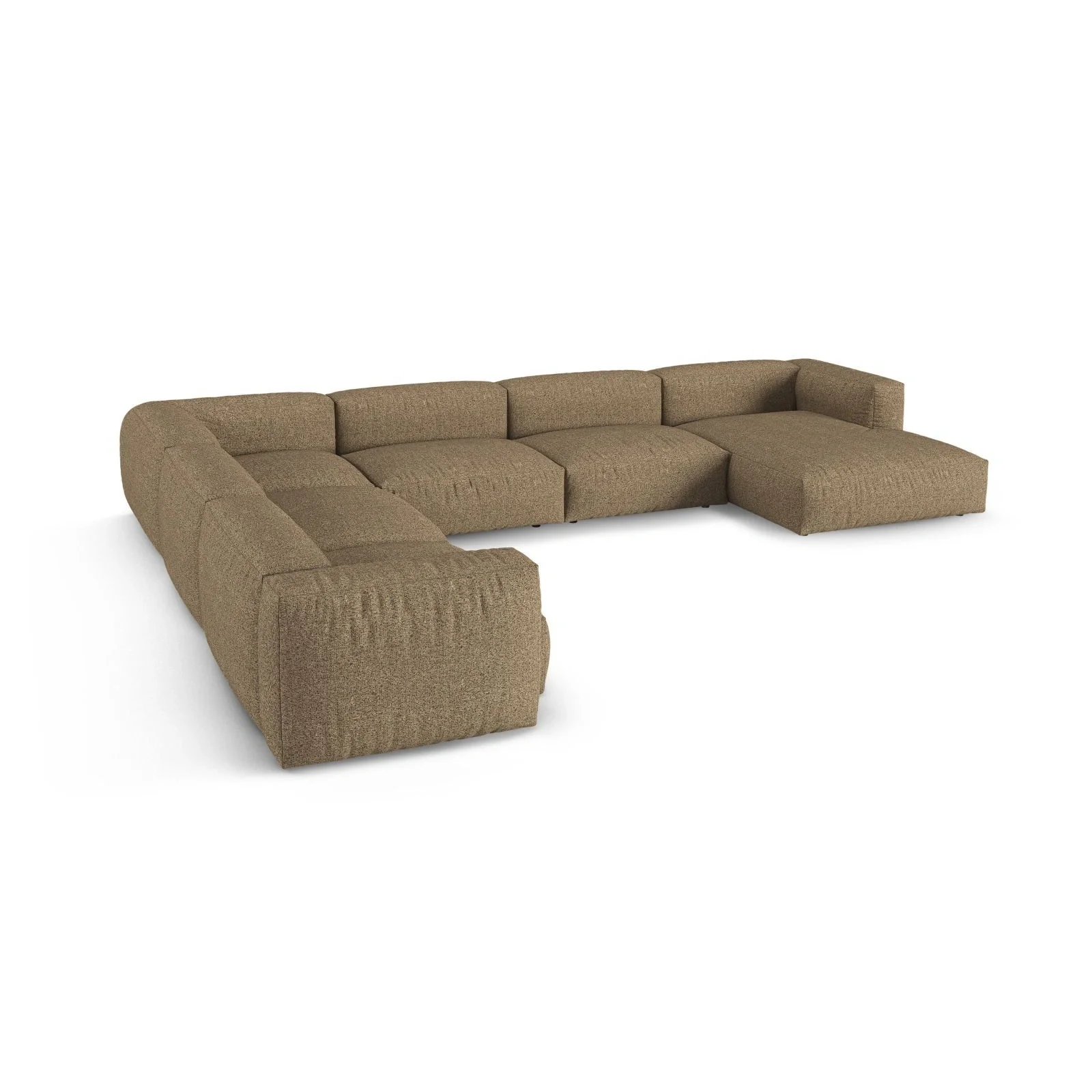Martina Modulares Panoramasofa, Linke Seite, Sitztiefe 90 cm, aus Samt, Cord, Boucle oder Strukturstoff, 420x330 cm - Image 148
