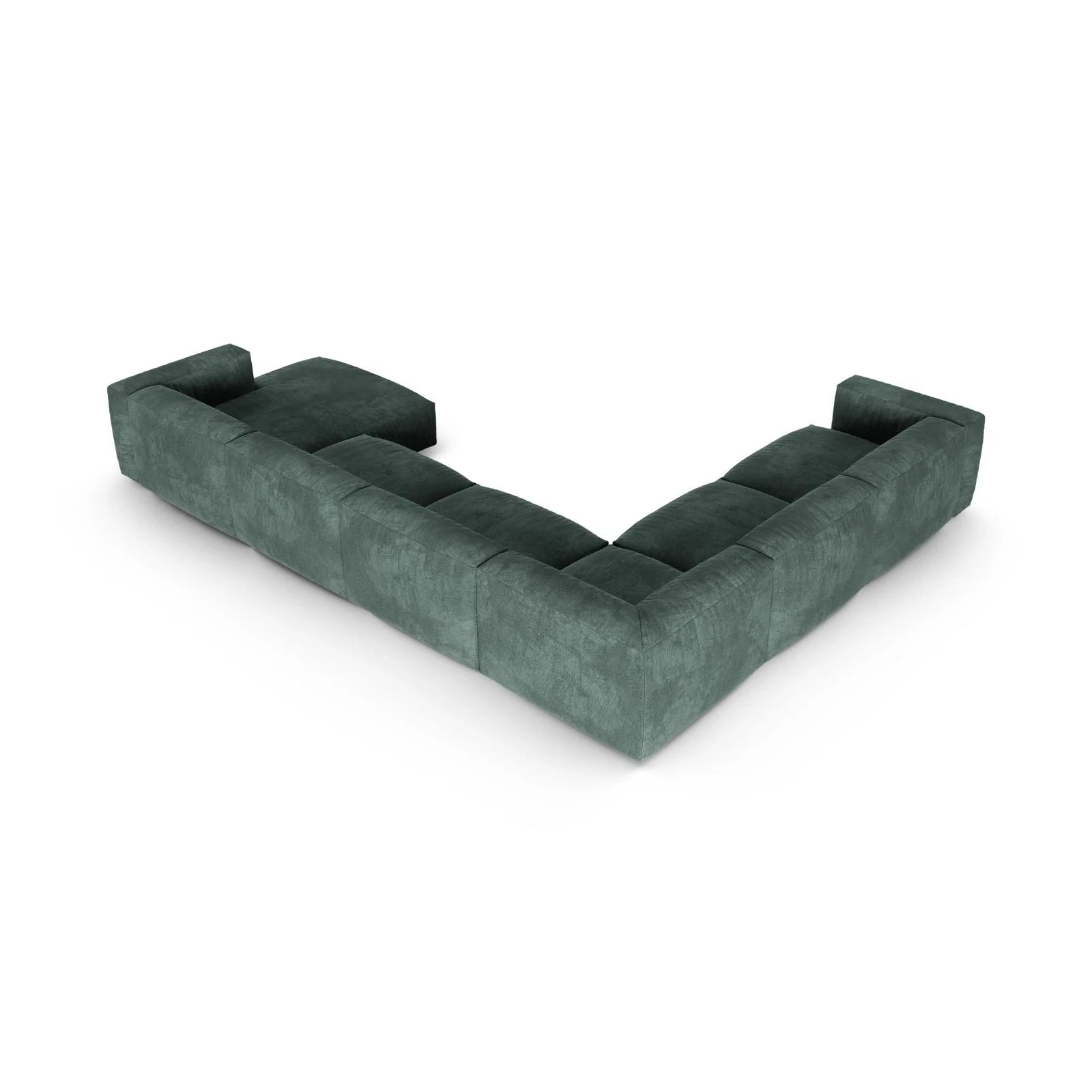 Martina Modulares Panoramasofa, Linke Seite, Sitztiefe 90 cm, aus Samt, Cord, Boucle oder Strukturstoff, 420x330 cm - Image 23