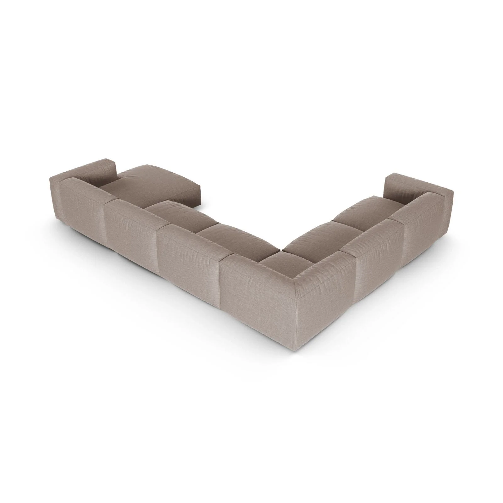 Martina Modulares Panoramasofa, Linke Seite, Sitztiefe 90 cm, aus Samt, Cord, Boucle oder Strukturstoff, 420x330 cm - Image 77