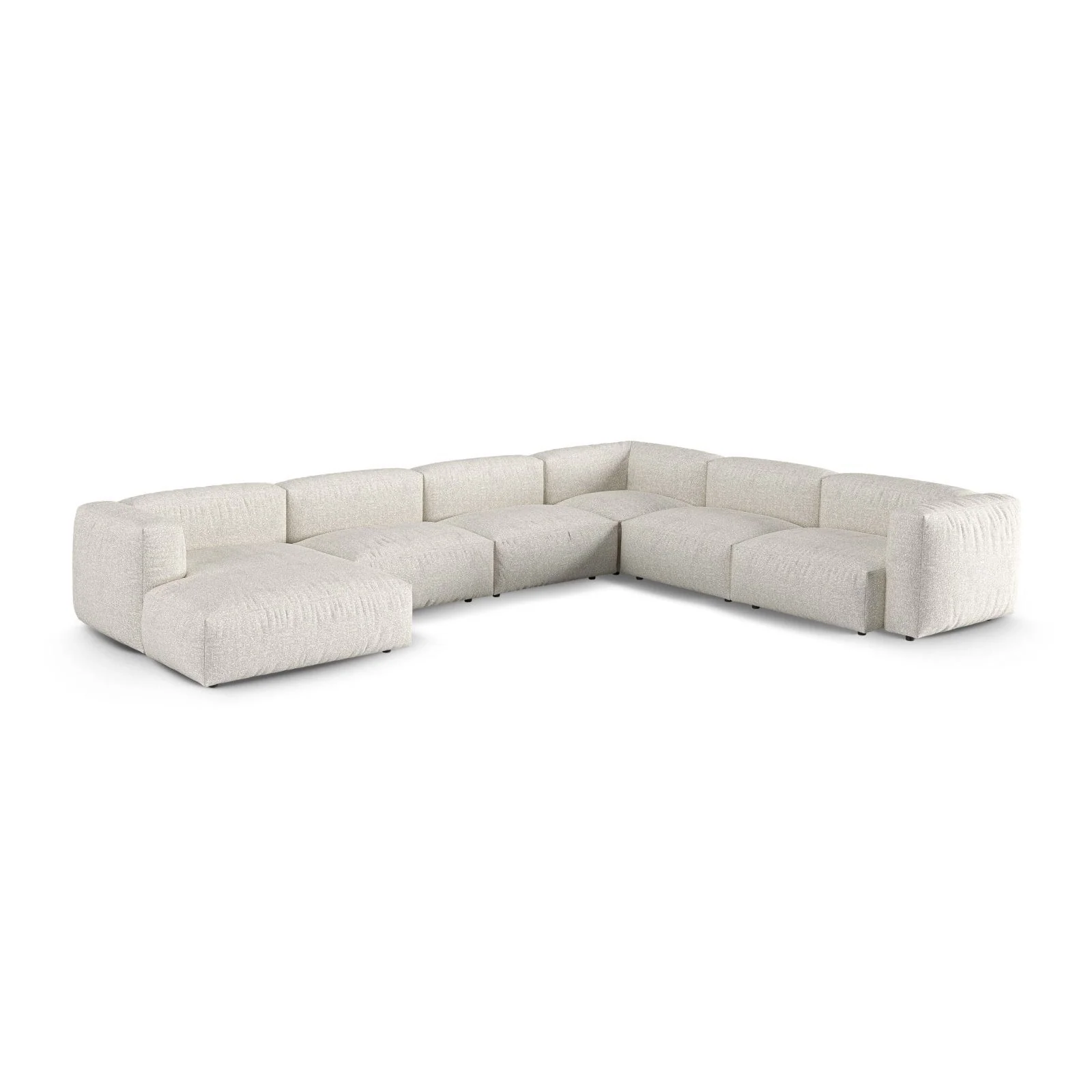 Martina modulares Panoramasofa, Rechte Seite, Sitztiefe 90 cm, aus Samt, Cord, Boucle oder Strukturstoff, 420x330 cm - Image 111