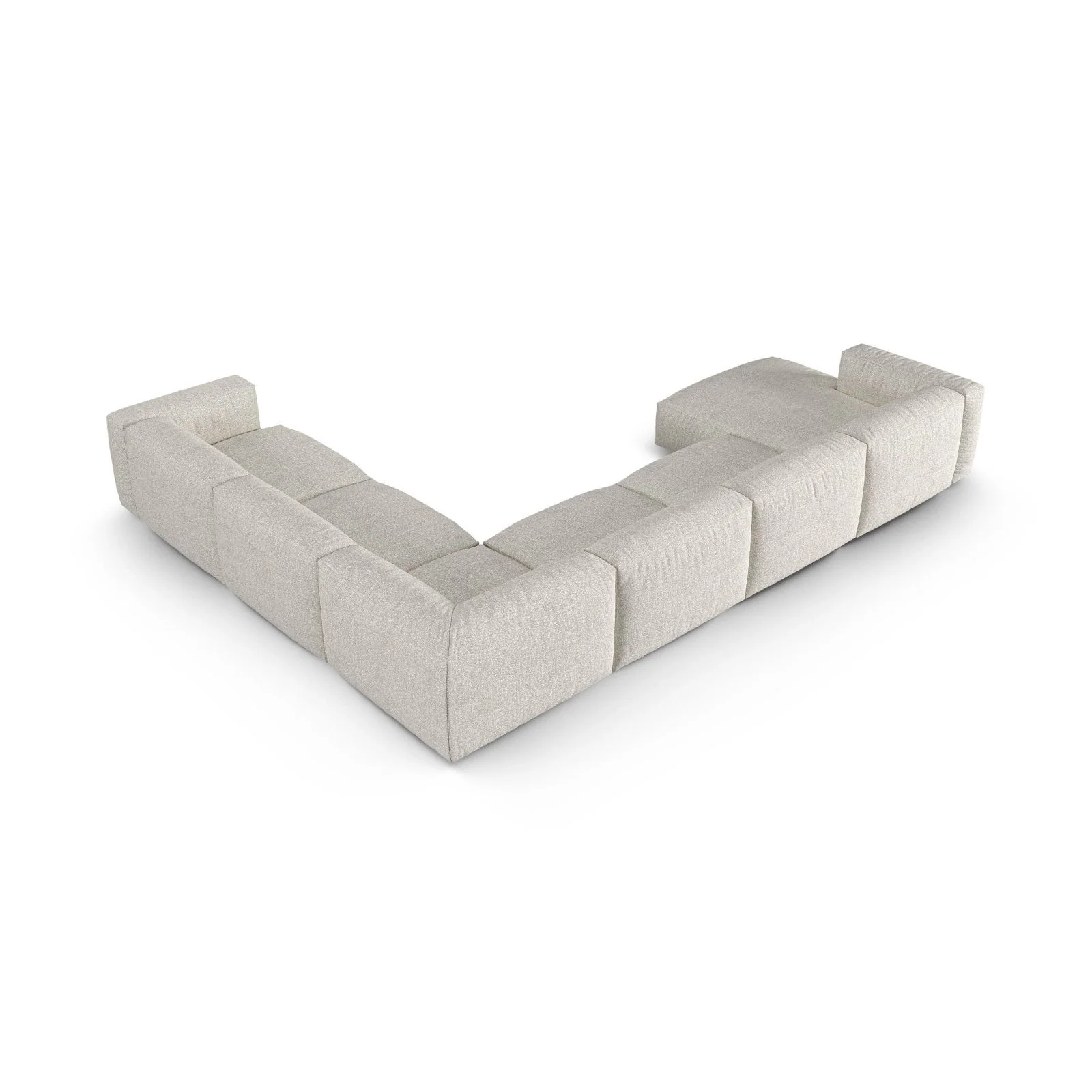 Martina modulares Panoramasofa, Rechte Seite, Sitztiefe 90 cm, aus Samt, Cord, Boucle oder Strukturstoff, 420x330 cm - Image 113