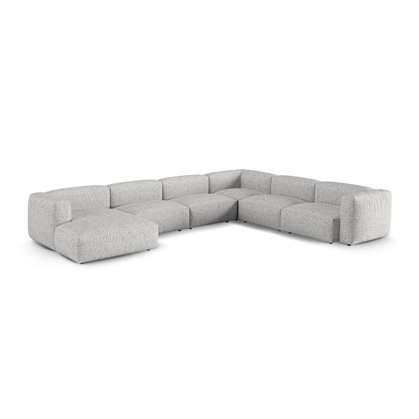 Martina modulares Panoramasofa, Rechte Seite, Sitztiefe 90 cm, aus Samt, Cord, Boucle oder Strukturstoff, 420x330 cm - Image 117