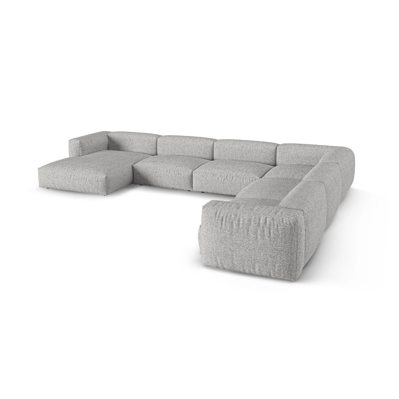 Martina modulares Panoramasofa, Rechte Seite, Sitztiefe 90 cm, aus Samt, Cord, Boucle oder Strukturstoff, 420x330 cm - Image 118