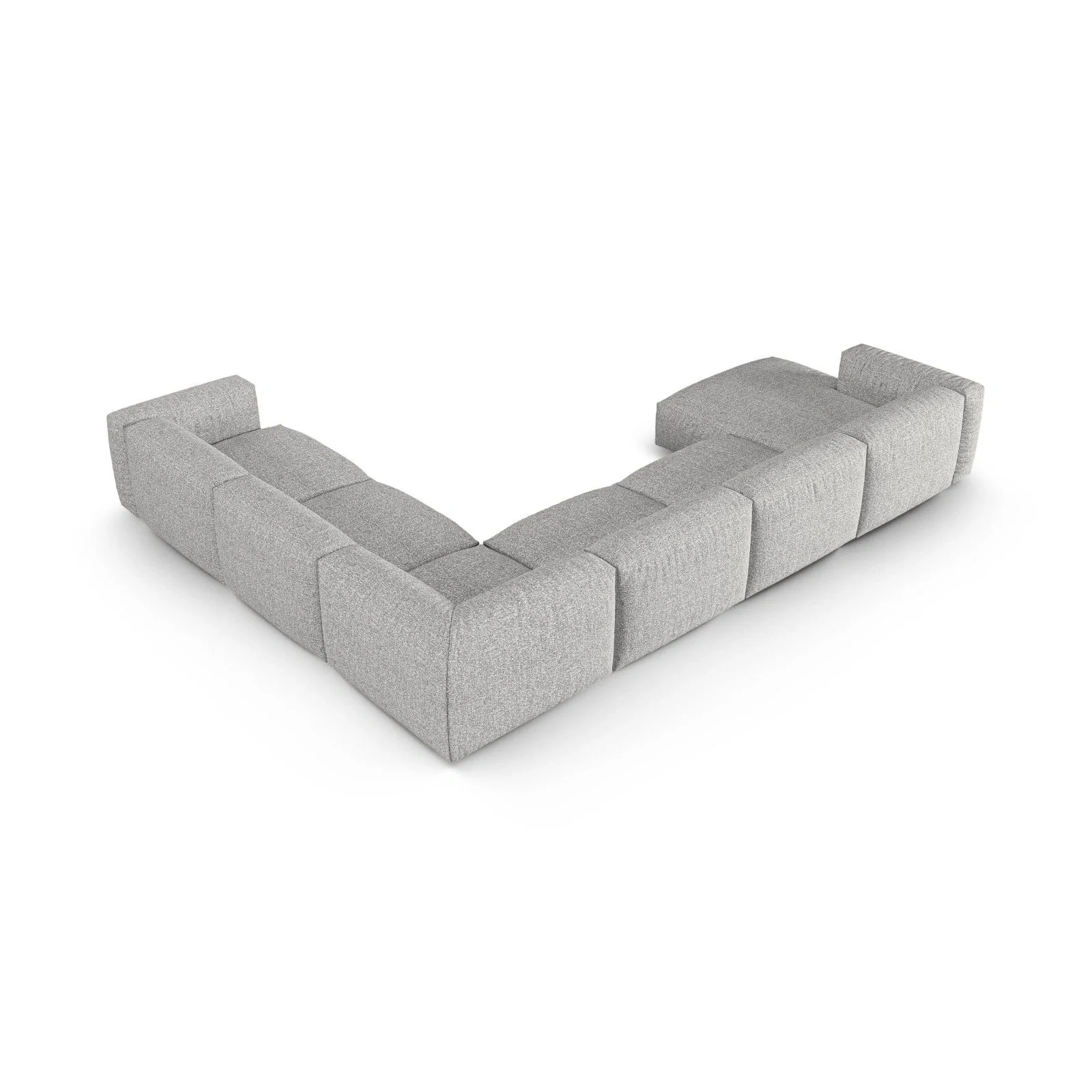 Martina modulares Panoramasofa, Rechte Seite, Sitztiefe 90 cm, aus Samt, Cord, Boucle oder Strukturstoff, 420x330 cm - Image 119