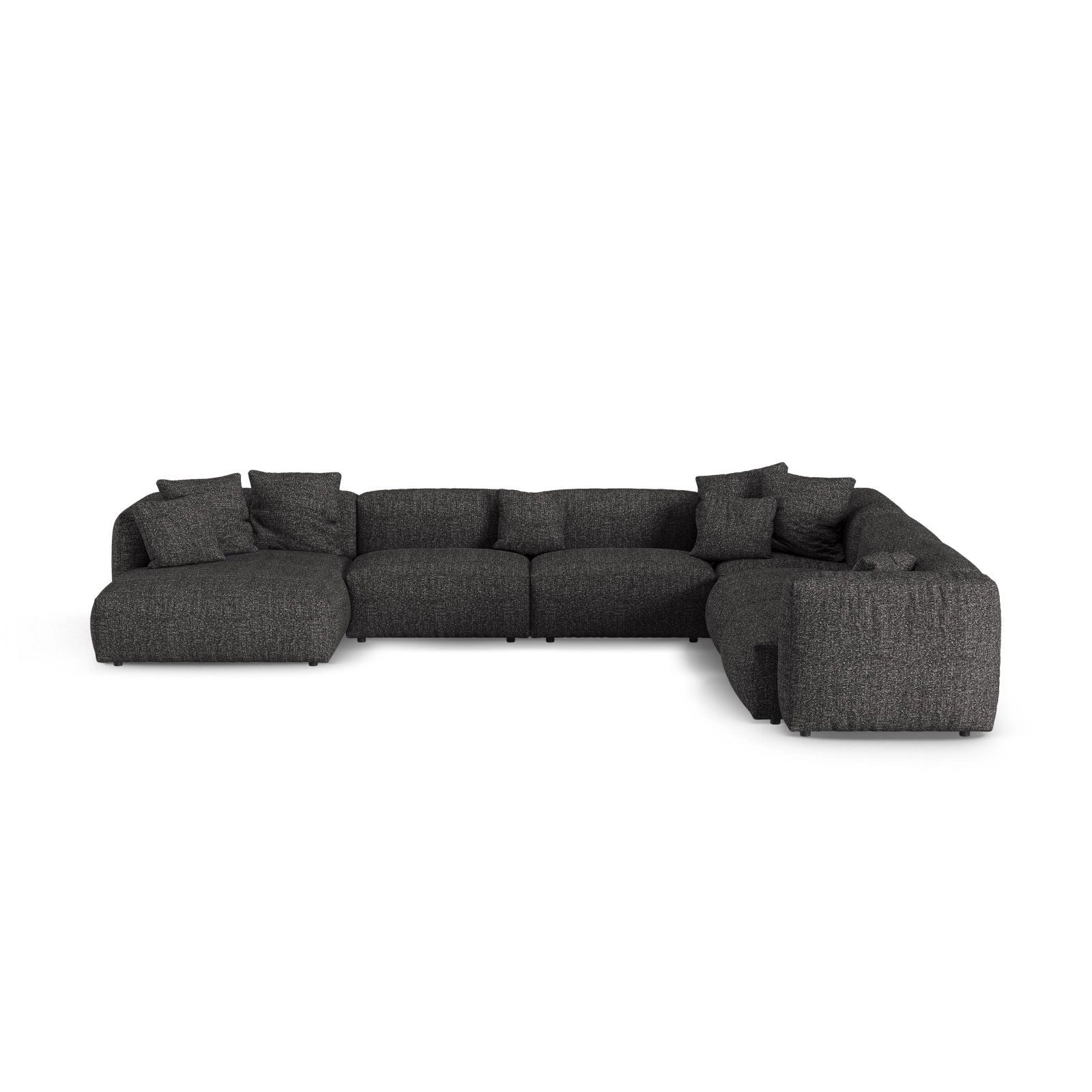 Martina modulares Panoramasofa, Rechte Seite, Sitztiefe 90 cm, aus Samt, Cord, Boucle oder Strukturstoff, 420x330 cm - Image 121